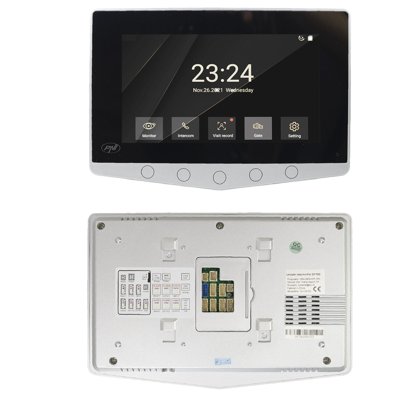 Monitor suplimentar PNI MS780 pentru Interfon video PNI DF780