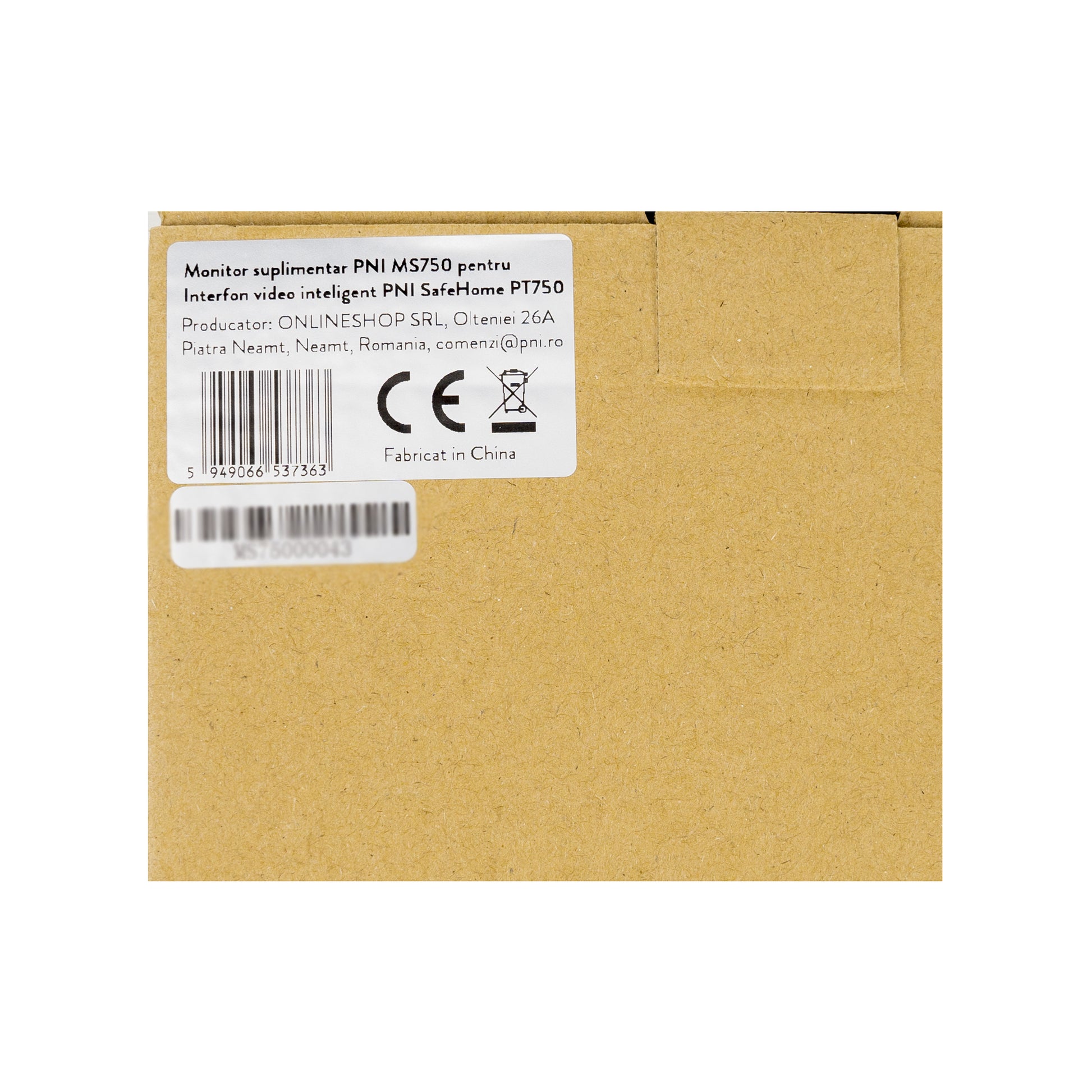 Monitor suplimentar PNI MS750 pentru Interfon video inteligent PNI SafeHome PT750