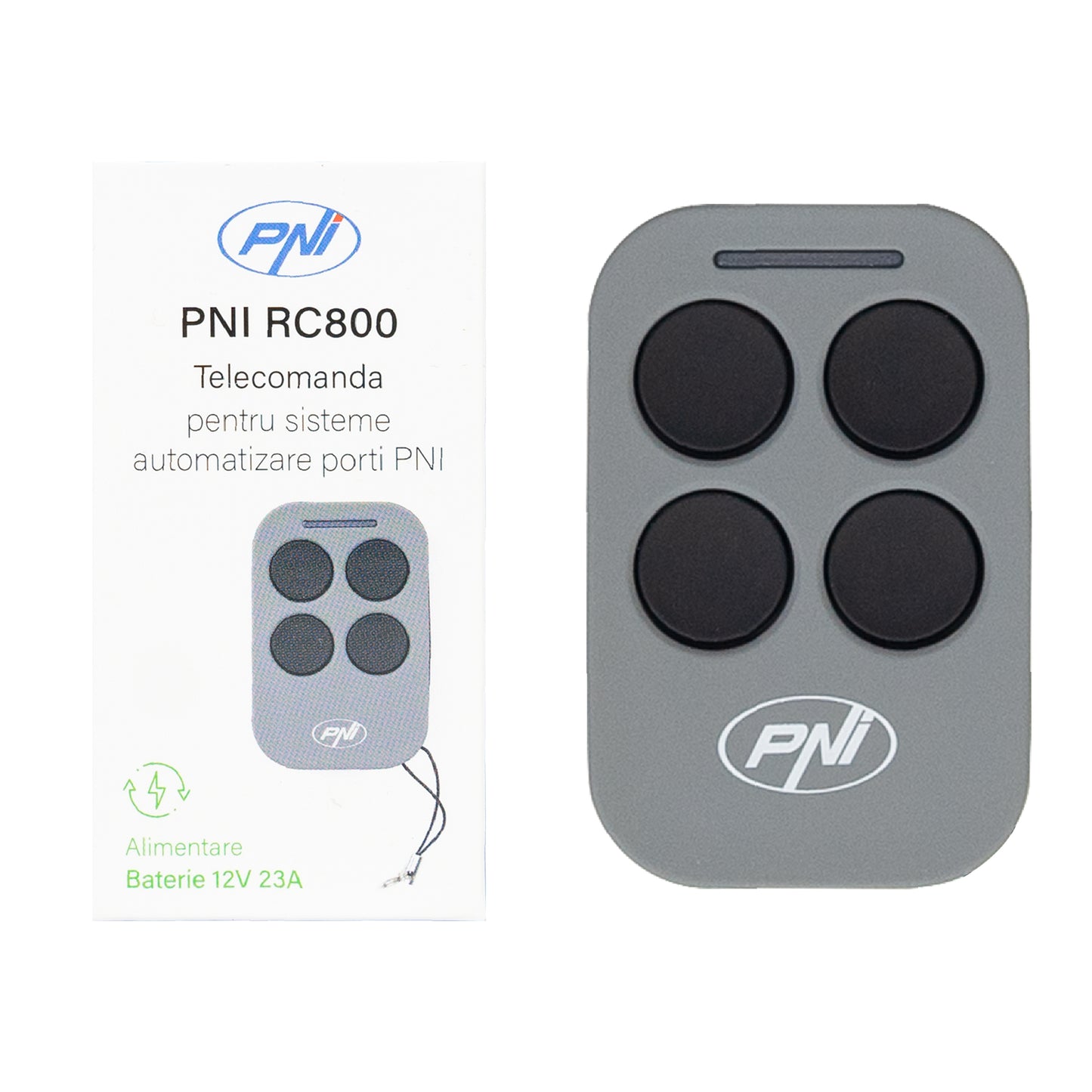 Telecomanda suplimentara PNI RC800 pentru kit automatizare porti autoportante PNI AP800C si porti batante PNI MAB300