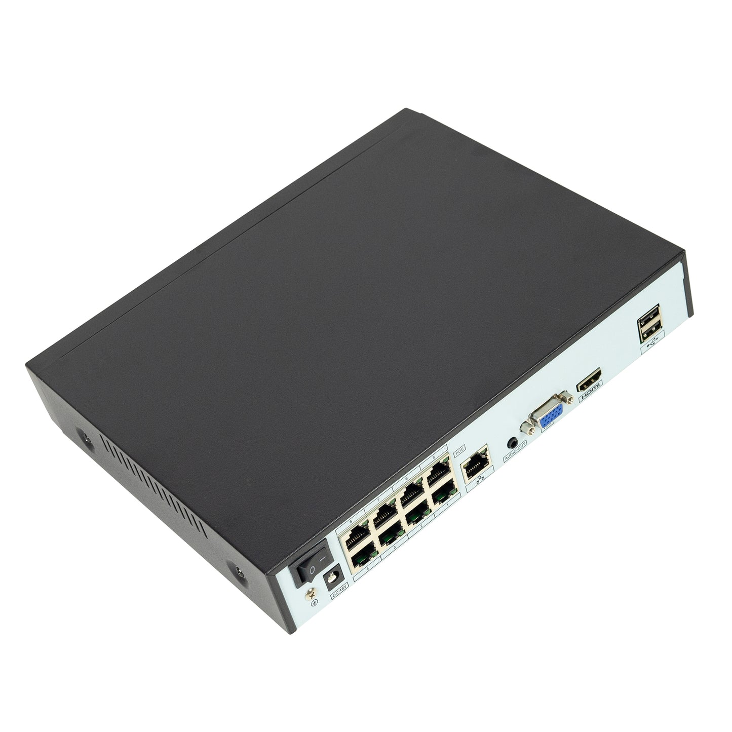 Pachet supraveghere video NVR POE PNI House IP716J, 8 camere PNI IP818J 8MP si 8 cabluri UTP CAT6 20 metri incluse