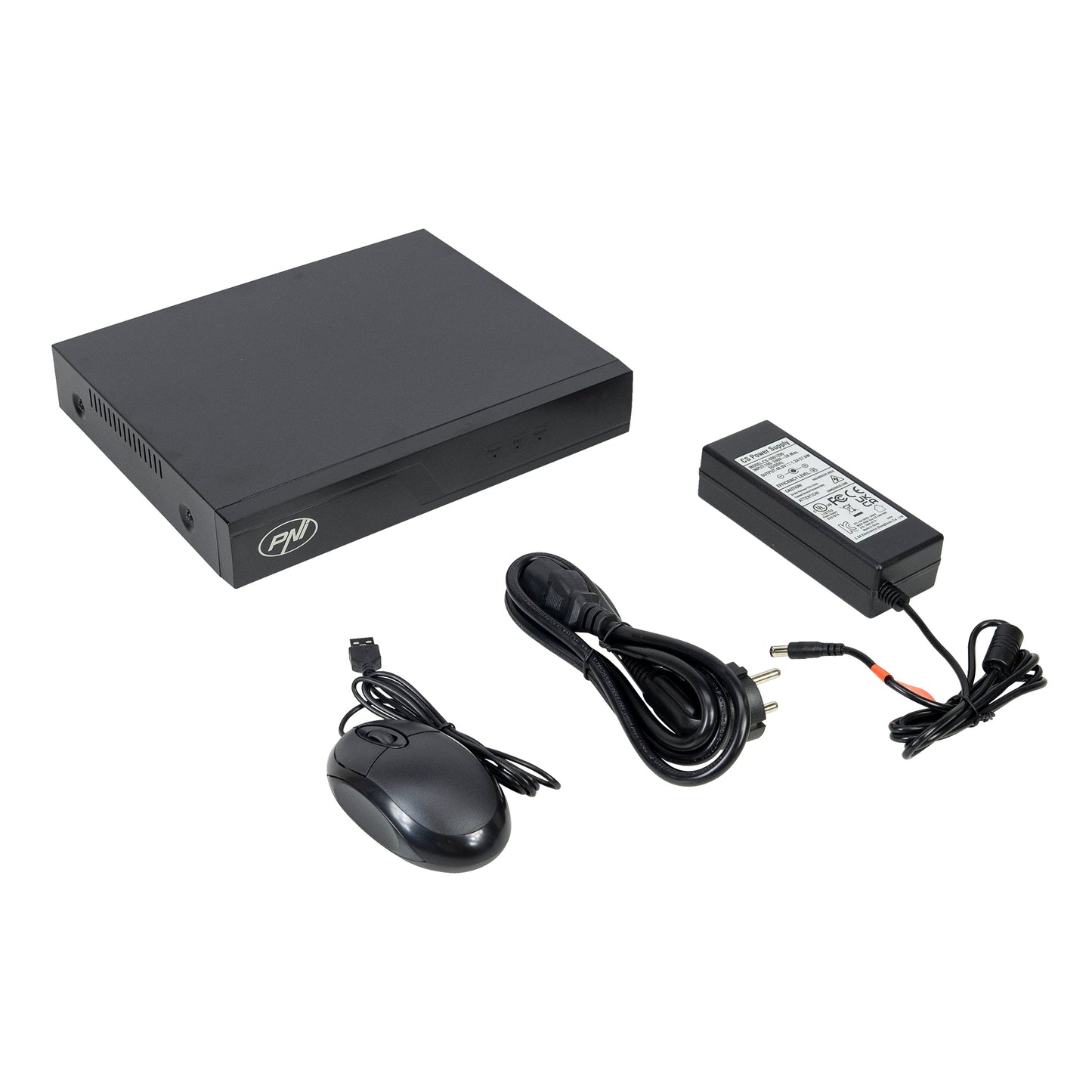 Pachet supraveghere video NVR POE PNI House IP716J, 8 camere PNI IP808J 8MP si 8 cabluri UTP CAT6 20 metri incluse