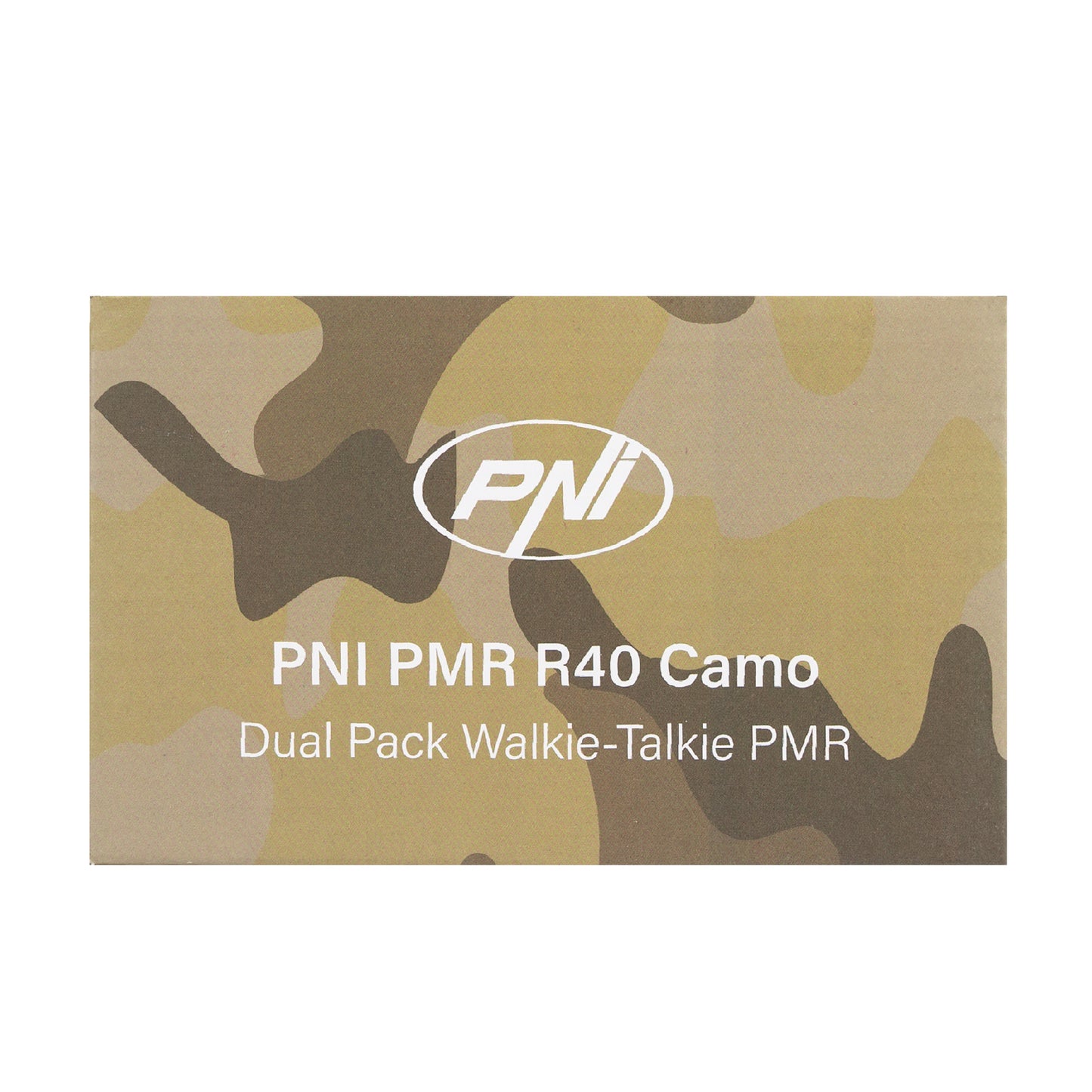 Statie radio portabila PNI PMR R40 Camo, set cu 2 buc, 0.5W, 16 canale programabile, 16 PMR si tonuri 50 CTCSS si 104 DCS, ASQ, TOT, monitor, programabila, acumulatori 1200mAh, incarcatoare si casti incluse