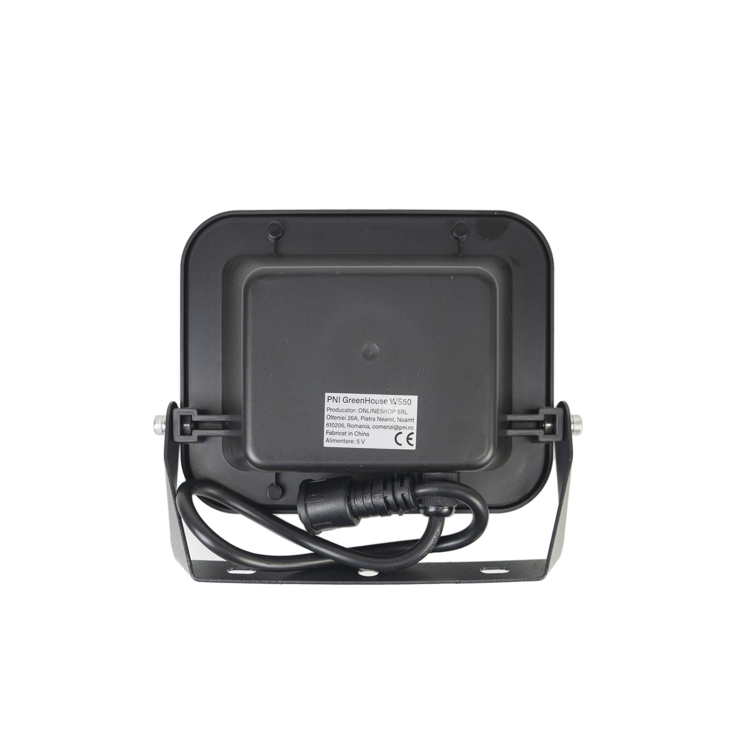 Reflector LED PNI GreenHouse WS50 50W cu panou solar, acumulator 6000mAh, telecomanda, timing si luminozitate reglabila, 6500 K, IP65
