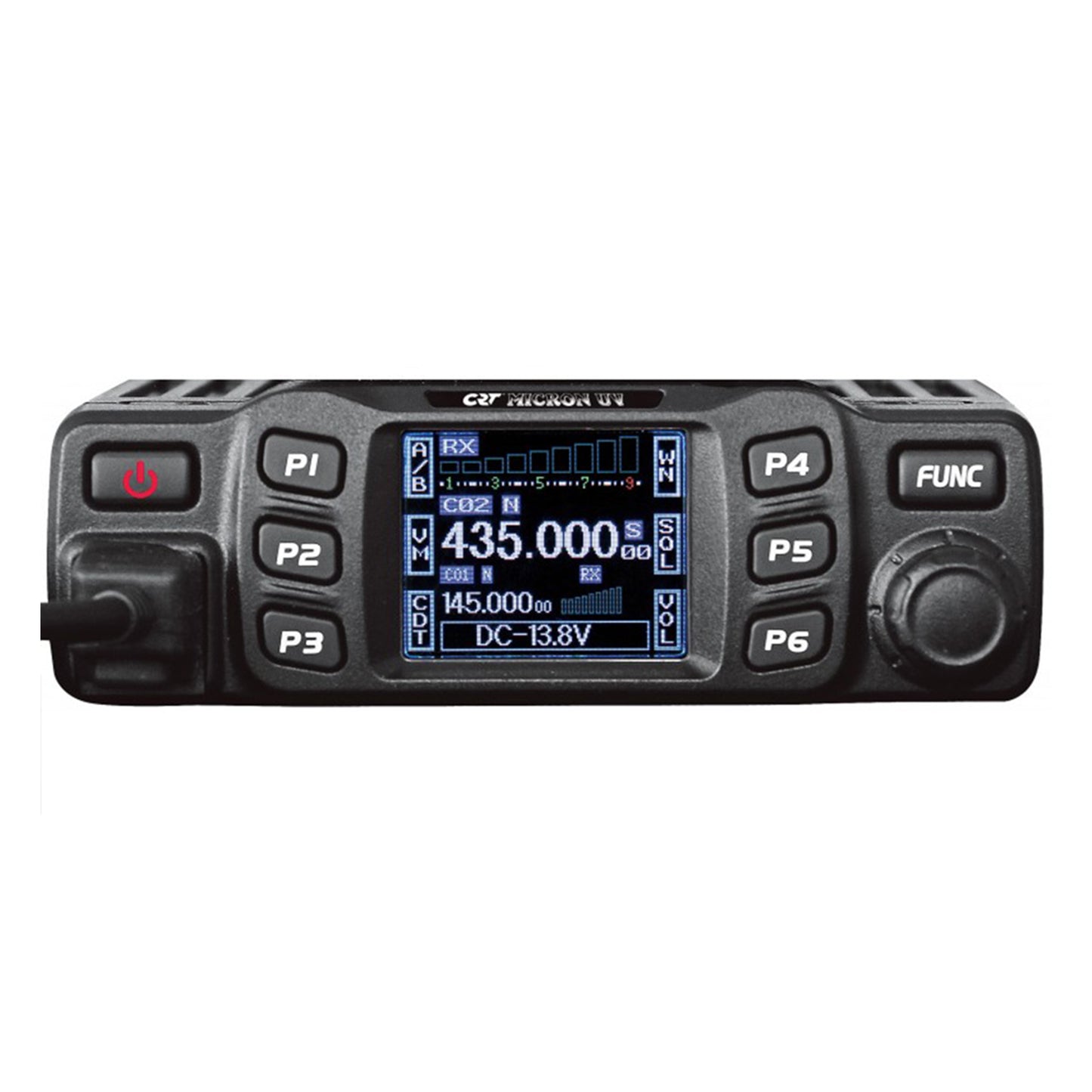 Pachet Statie radio VHF/UHF CRT MICRON UV dual band 144-146Mhz - 430-440Mhz + Cadou Sticky Pad Blue