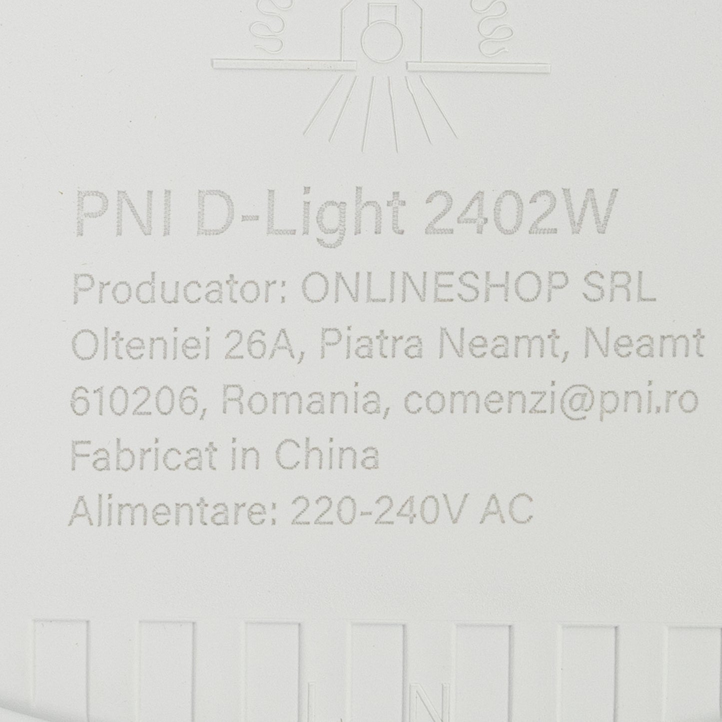 Plafoniera LED PNI D-Light 2402W 24W, incastrabila, rotunda 29 cm, 6500K, alimentare 230V, 2640 lm, alb