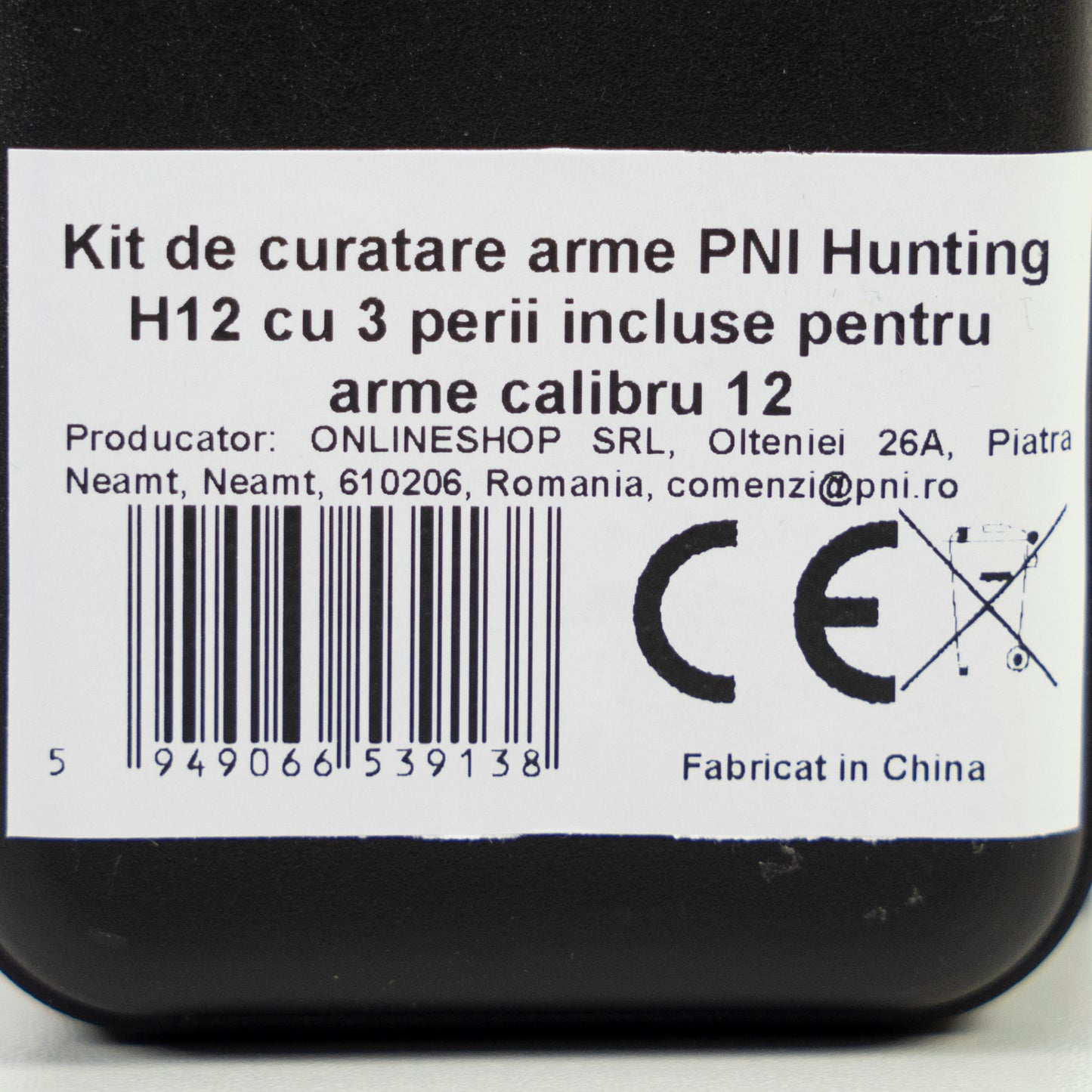 Kit de curatare arme PNI Hunting H12 cu 3 perii incluse pentru arme calibru .12