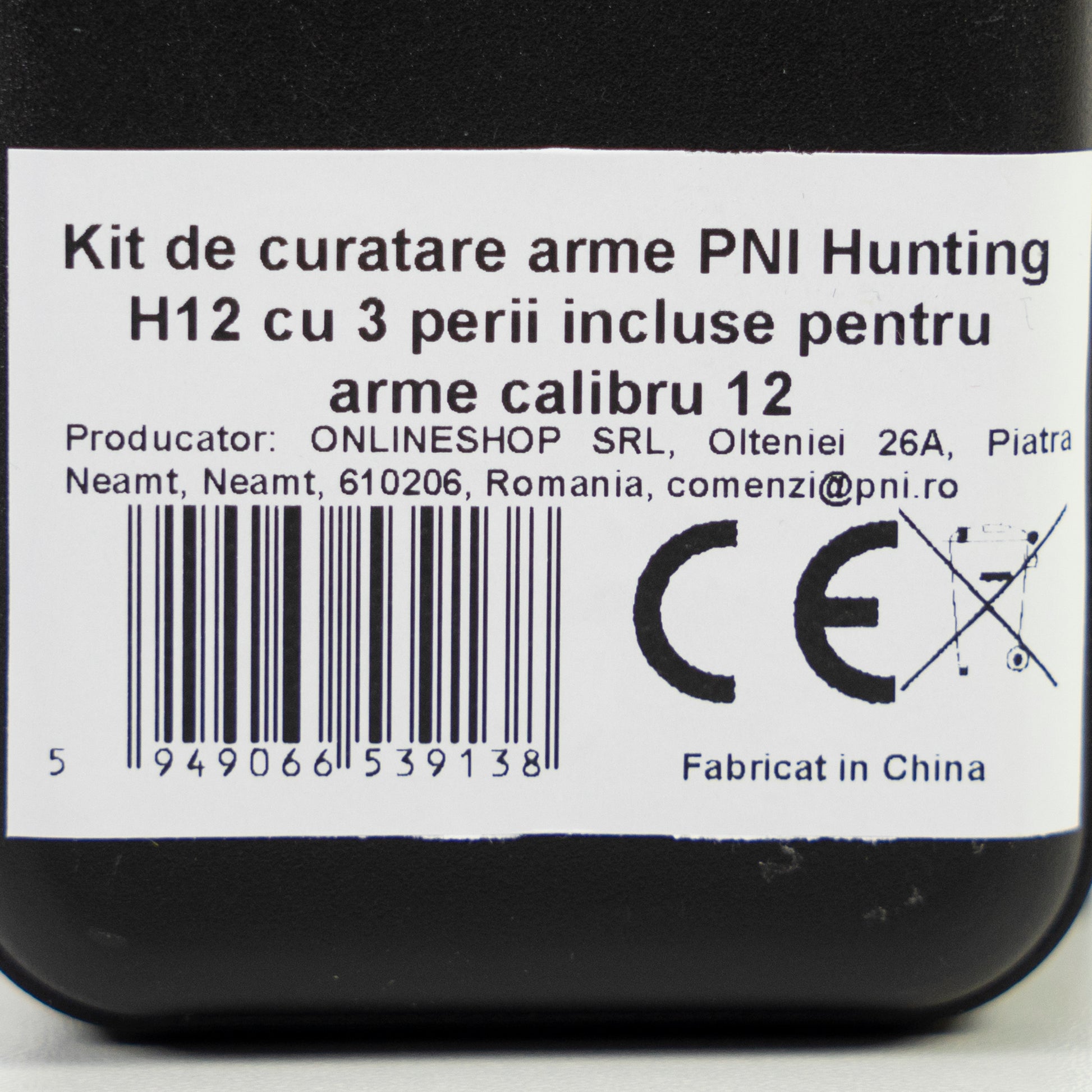 Kit de curatare arme PNI Hunting H12 cu 3 perii incluse pentru arme calibru .12