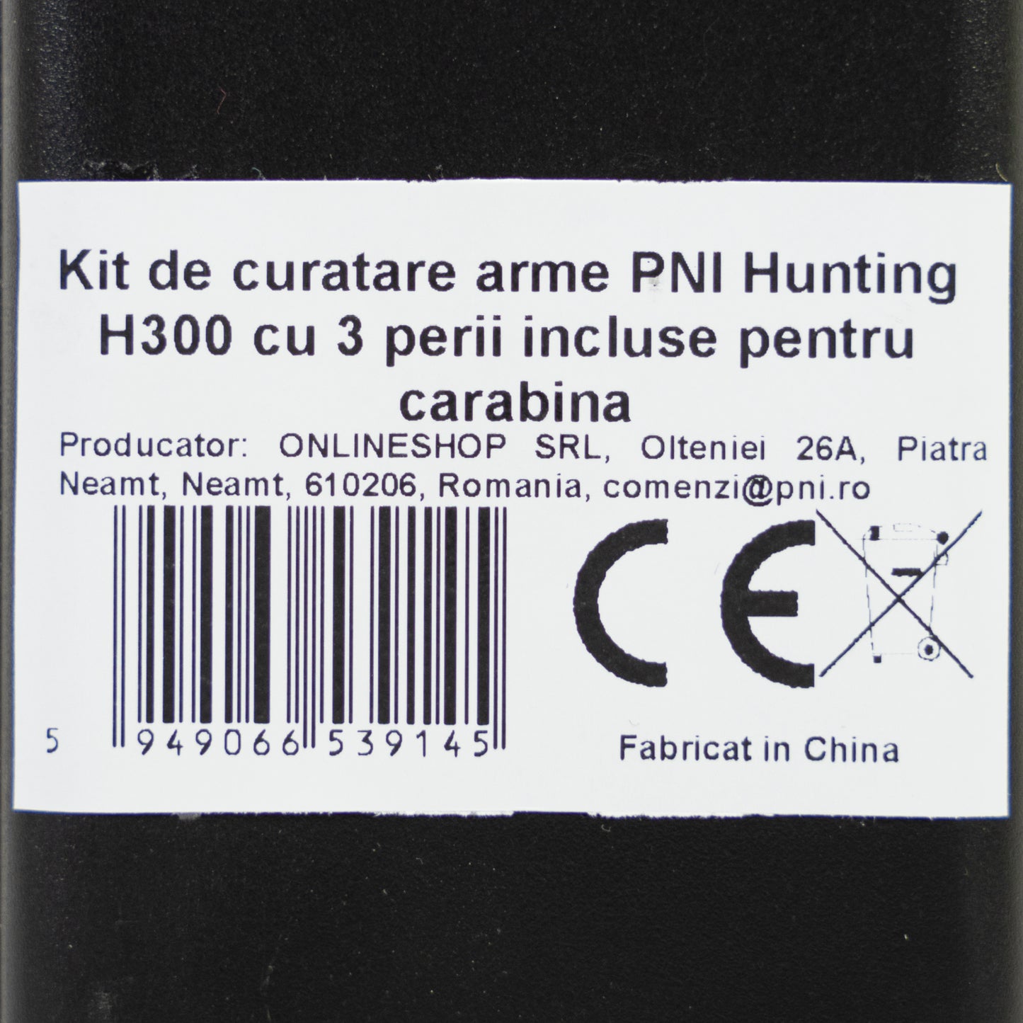 Kit de curatare arme PNI Hunting H300 cu 3 perii incluse pentru carabina