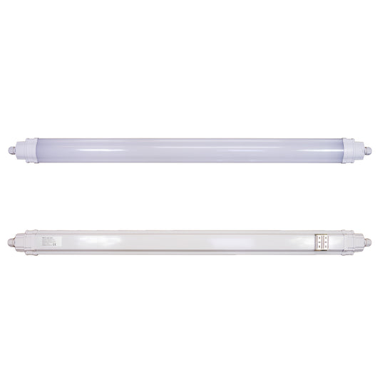 Corp de iluminat liniar cu LED PNI D-Light 3600, 36W, 6500k, etans IP65, cu protectie la apa, praf si coroziune, pentru iluminat industrial, tuneluri, pasaje, metrou