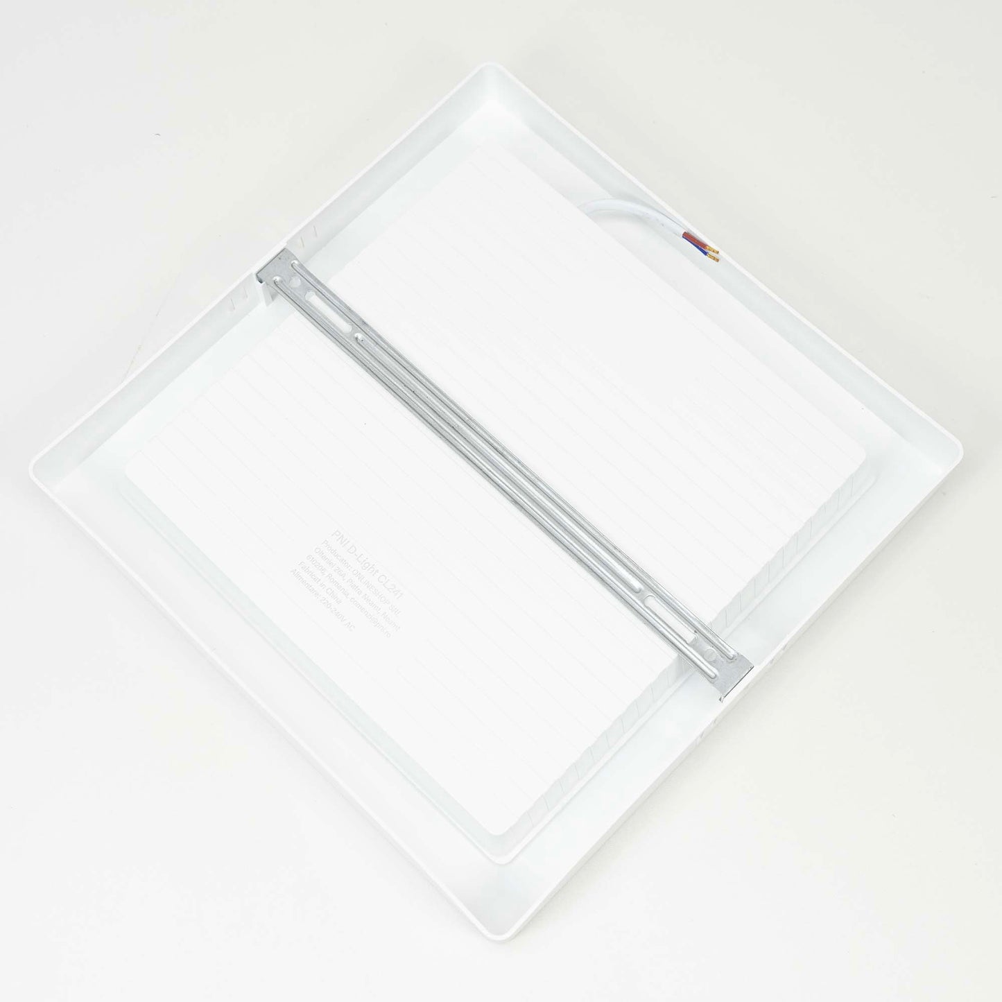 Plafoniera LED PNI D-Light CL241 24W, patrata 28x28 cm, 6500K, alimentare 230V, 2640 lm, alb