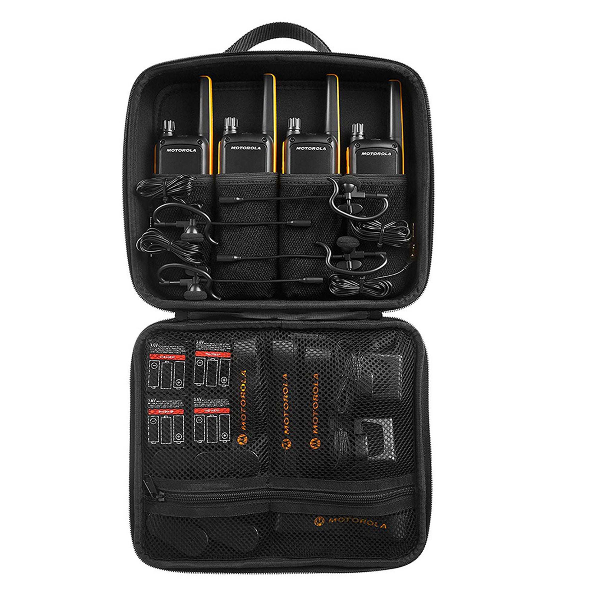 Kit Statie radio PMR portabila Motorola TALKABOUT T82 Extreme Quad set cu 4 buc + Cadou Sticky Pad Cav