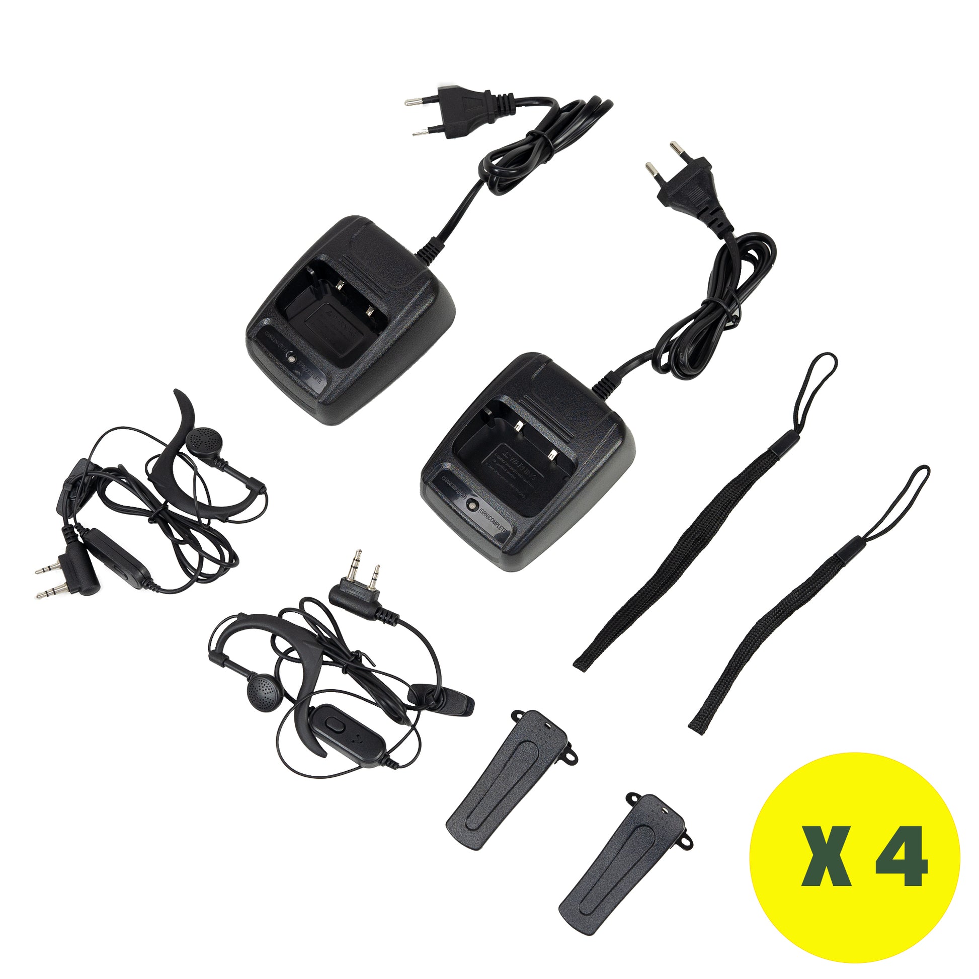 Pachet 8 statii radio portabile PNI PMR R40 CAMO 0.5W, 16 PMR, Li-Ion 1200mAh cu incarcatoare si casti incluse