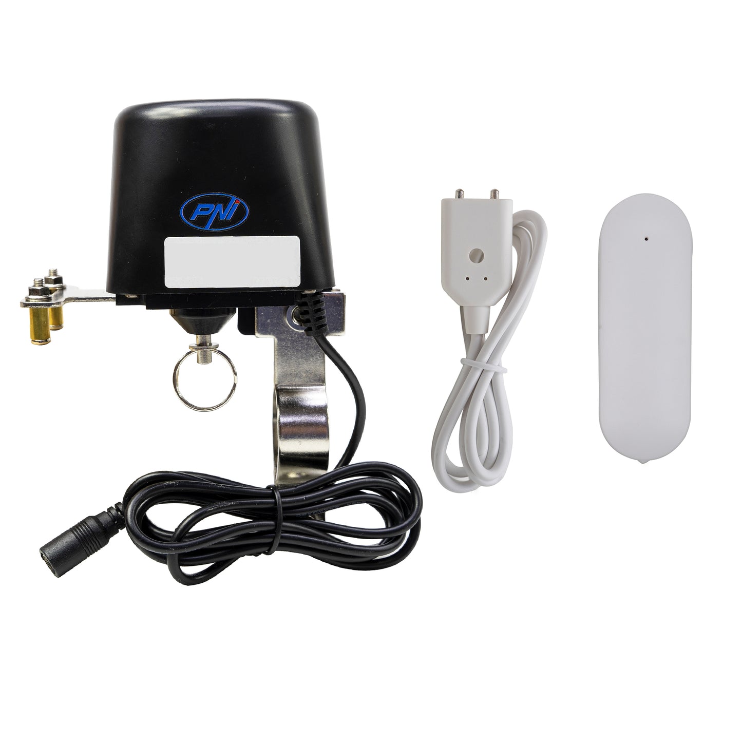 Kit anti-inundatie valva inteligenta PNI Safe House HS540 pentru alimentare conducta apa/gaz si senzor apa PNI SafeHouse HS530, compatibil cu aplicatia Tuya