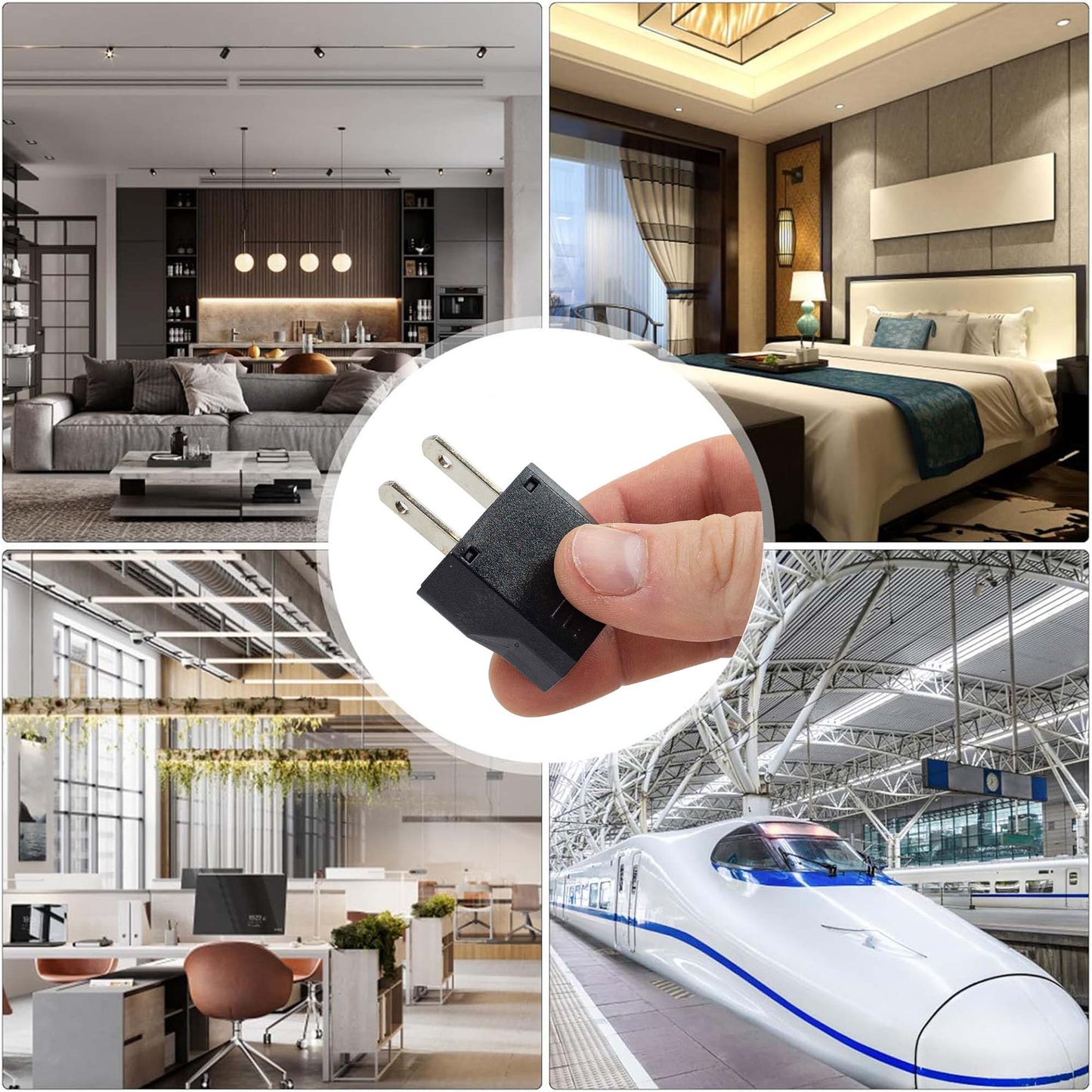 Adaptor priza PNI 220V Europa-USA