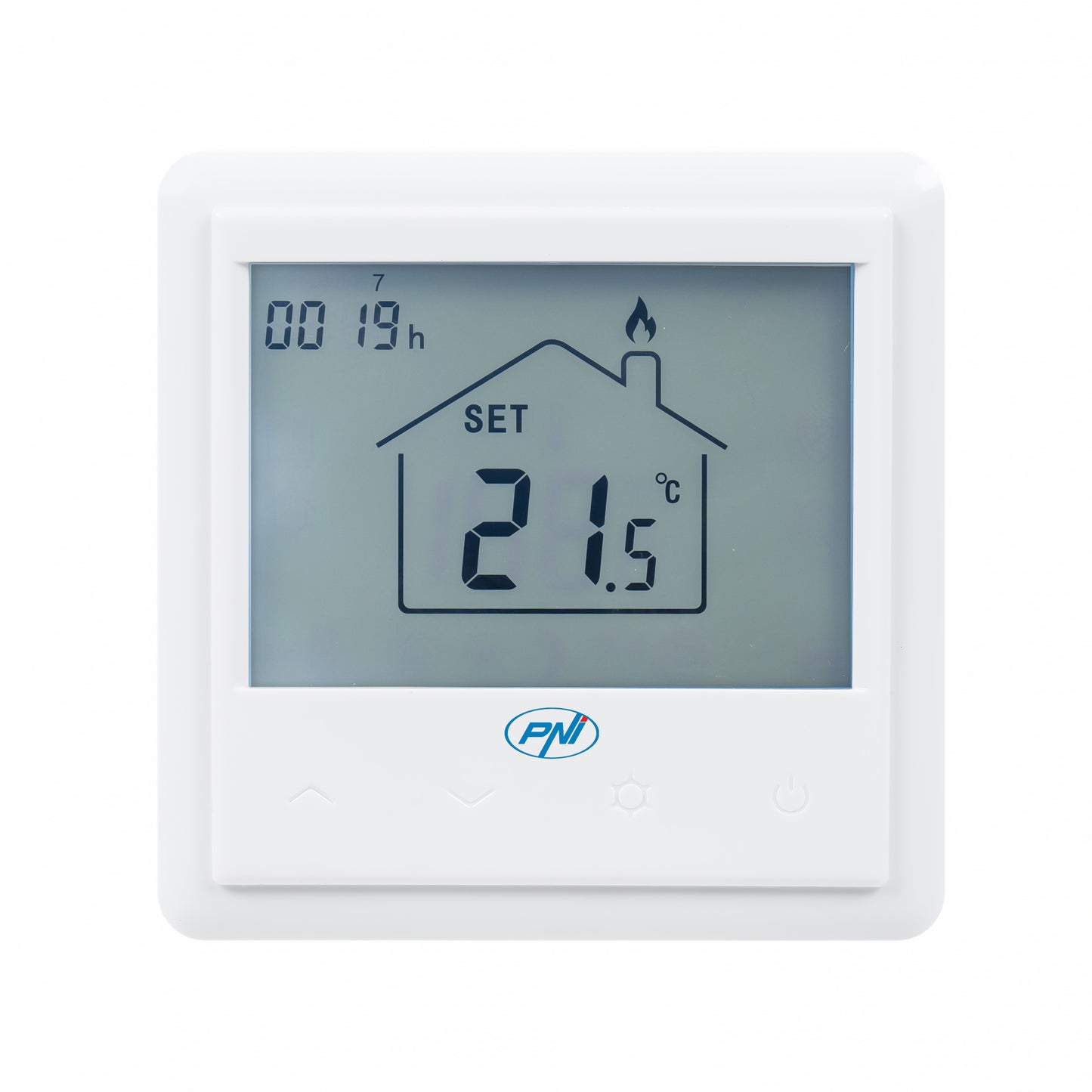 Termostat inteligent incastrabil PNI CT25PW WiFi, control prin internet, incalzire cu apa in pardoseala, actuatoare, pompe, centrala, aplicatie mobil Tuya Smart, integrare in scenarii smart cu alte produse compatibile Tuya, Alexa, Google Home