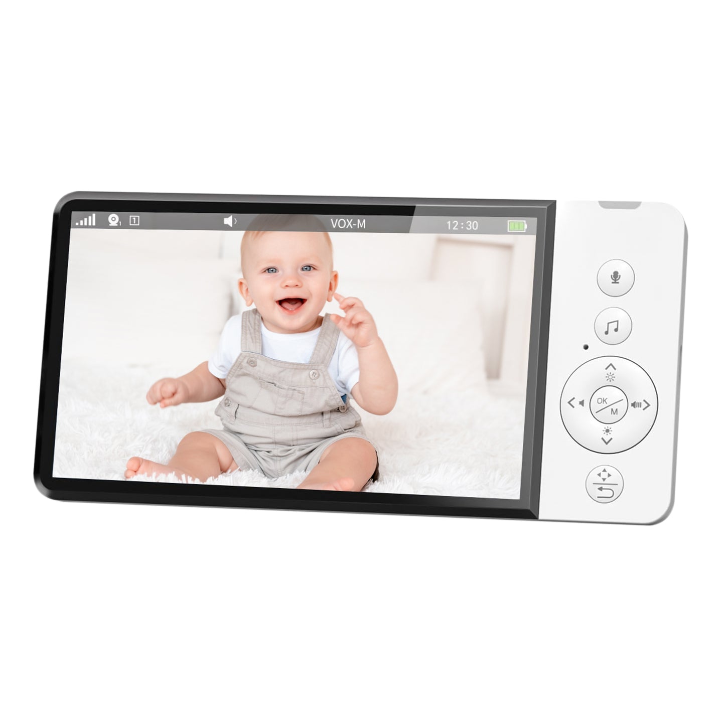 Video Baby Monitor PNI BM500S ecran 5 inch, wireless 2.4 GHz, senzor temperatura, alerta temperatura, VOX, vedere nocturna