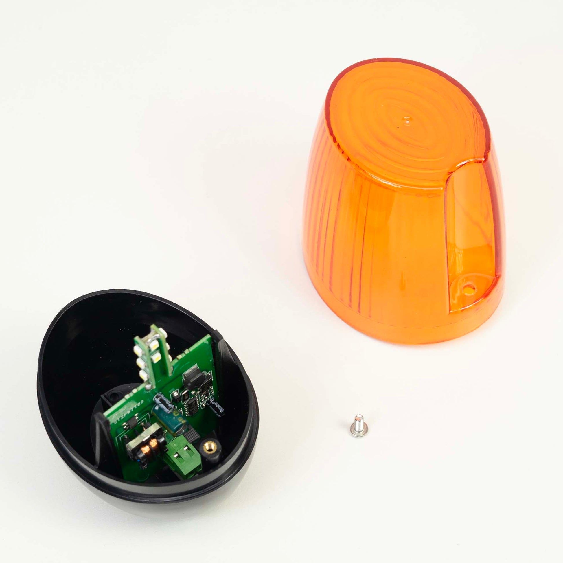 Lampa LED de semnalizare deschidere poarta PNI LMP130 12-265V, intermitenta, pentru porti autoportante, IP54