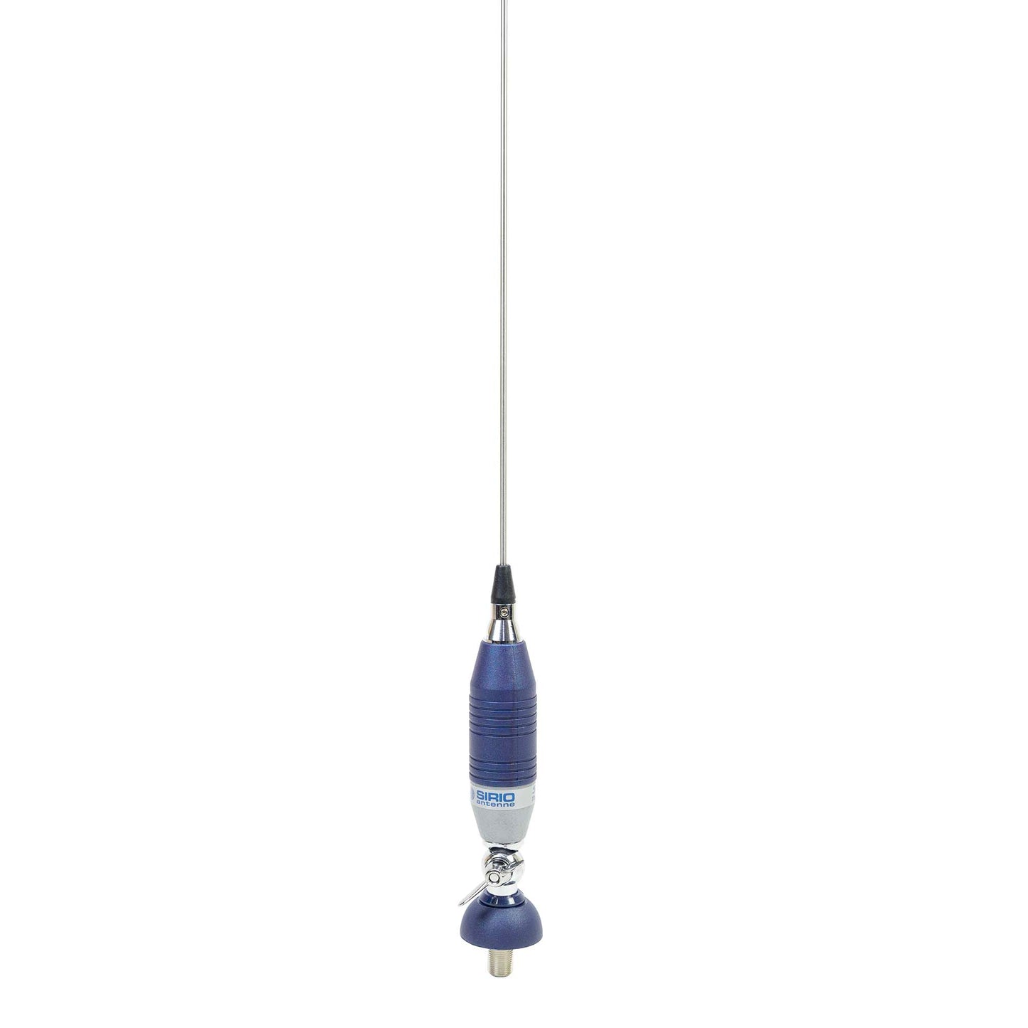 Antena CB Sirio SUPER 9 cu fluture, lungime 155 cm, 27 - 28.5 MHz, 250W, montura, cablu RG58 de 4m si mufa PL259 incluse