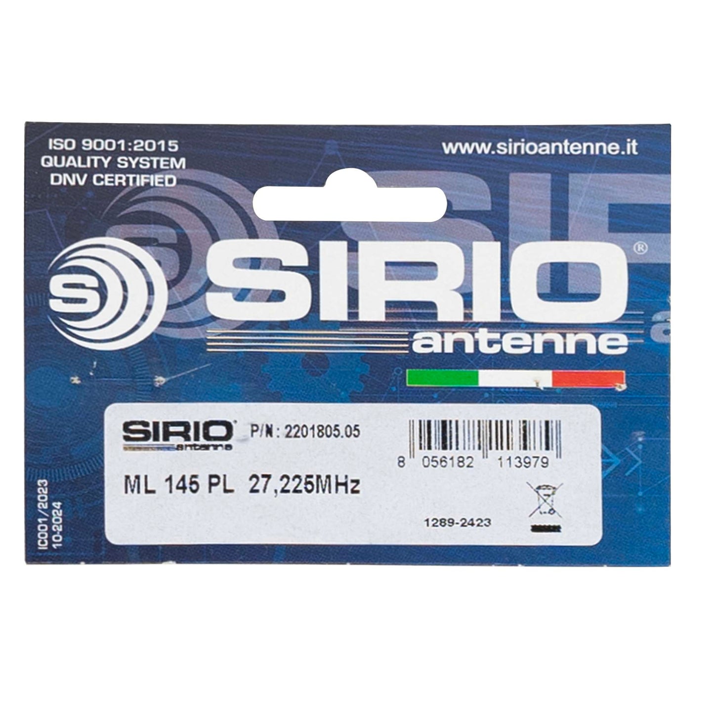 Antena CB Sirio ML145 cu filet PL, lungime 145 cm, 27 - 28.5 MHz, 900W, fara cablu