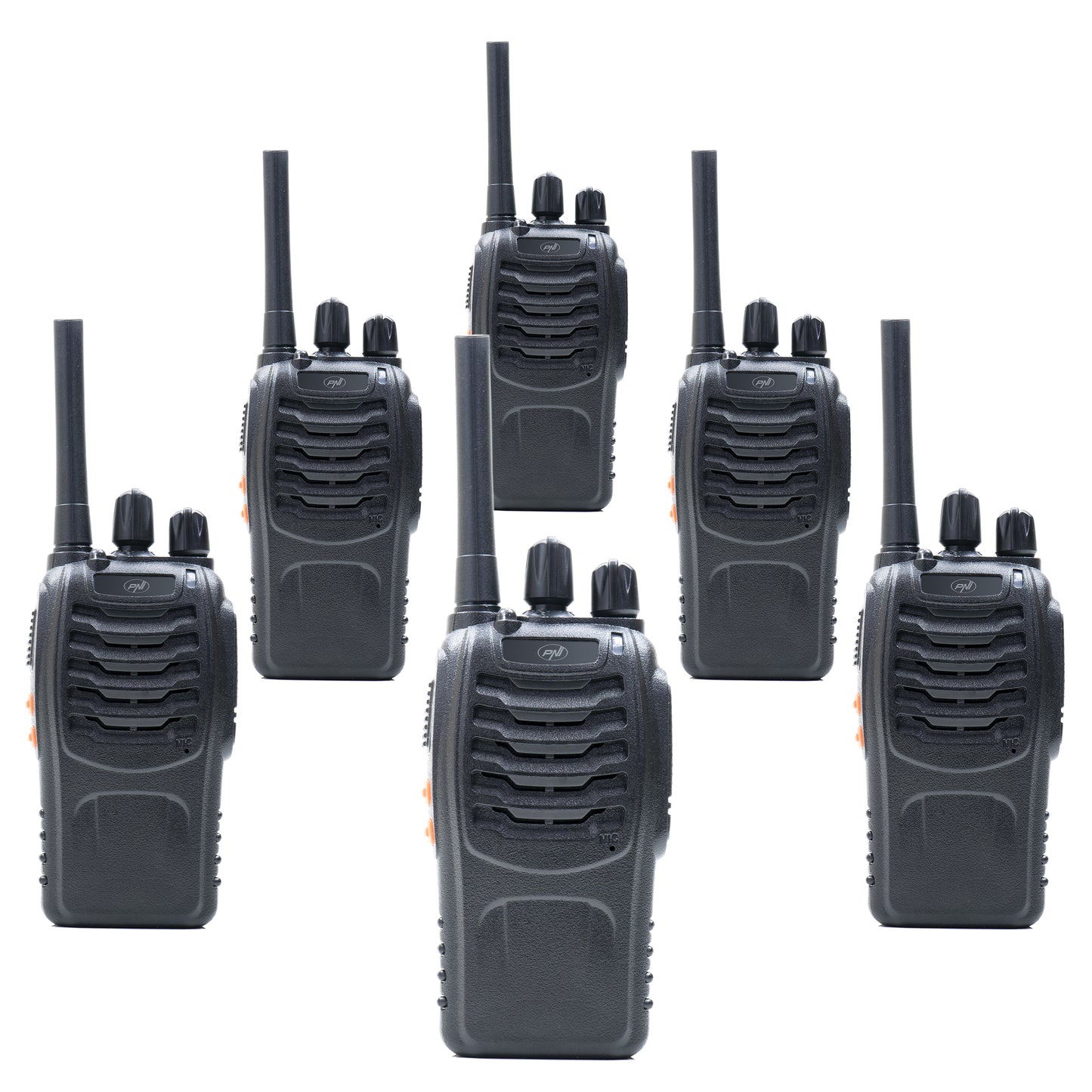 Kit 6 statii radio portabile PNI PMR R40 PRO acumulatori, incarcatoare si casti incluse