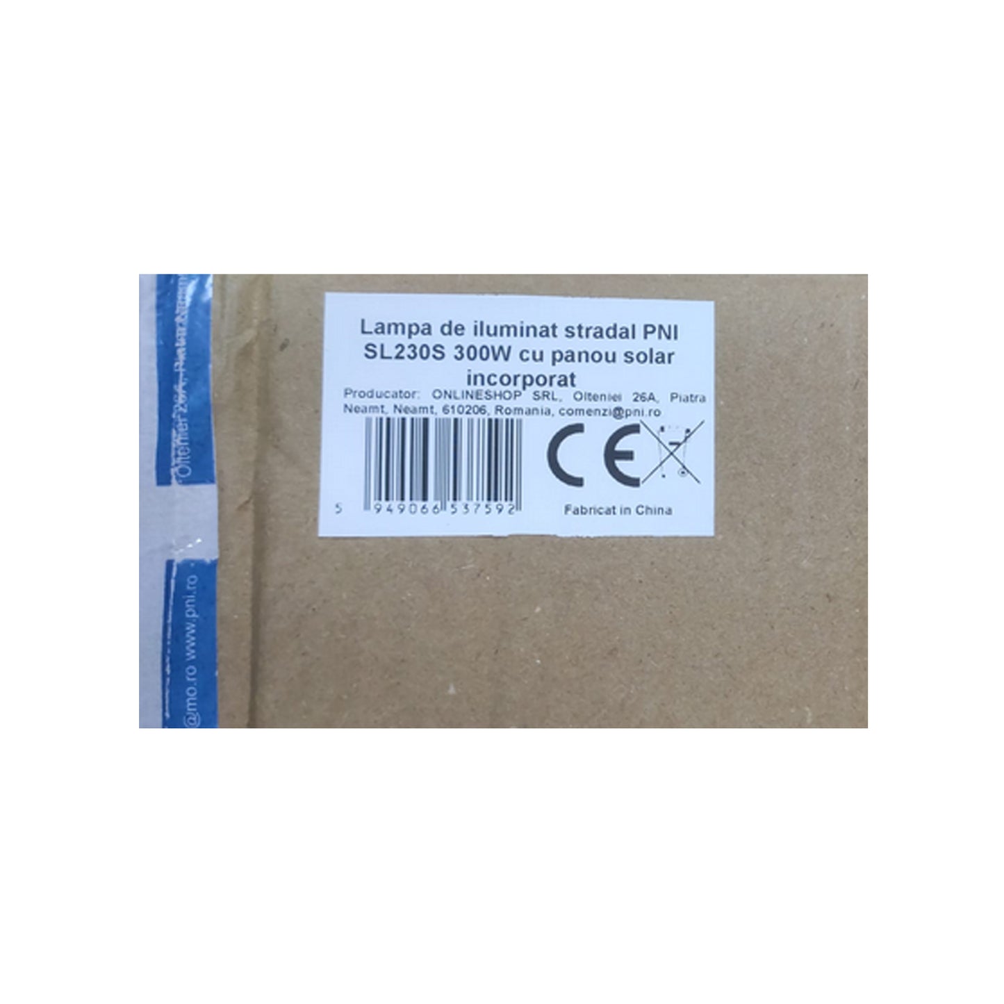 Lampa de iluminat stradal PNI SL230S 300W cu panou solar incorporat