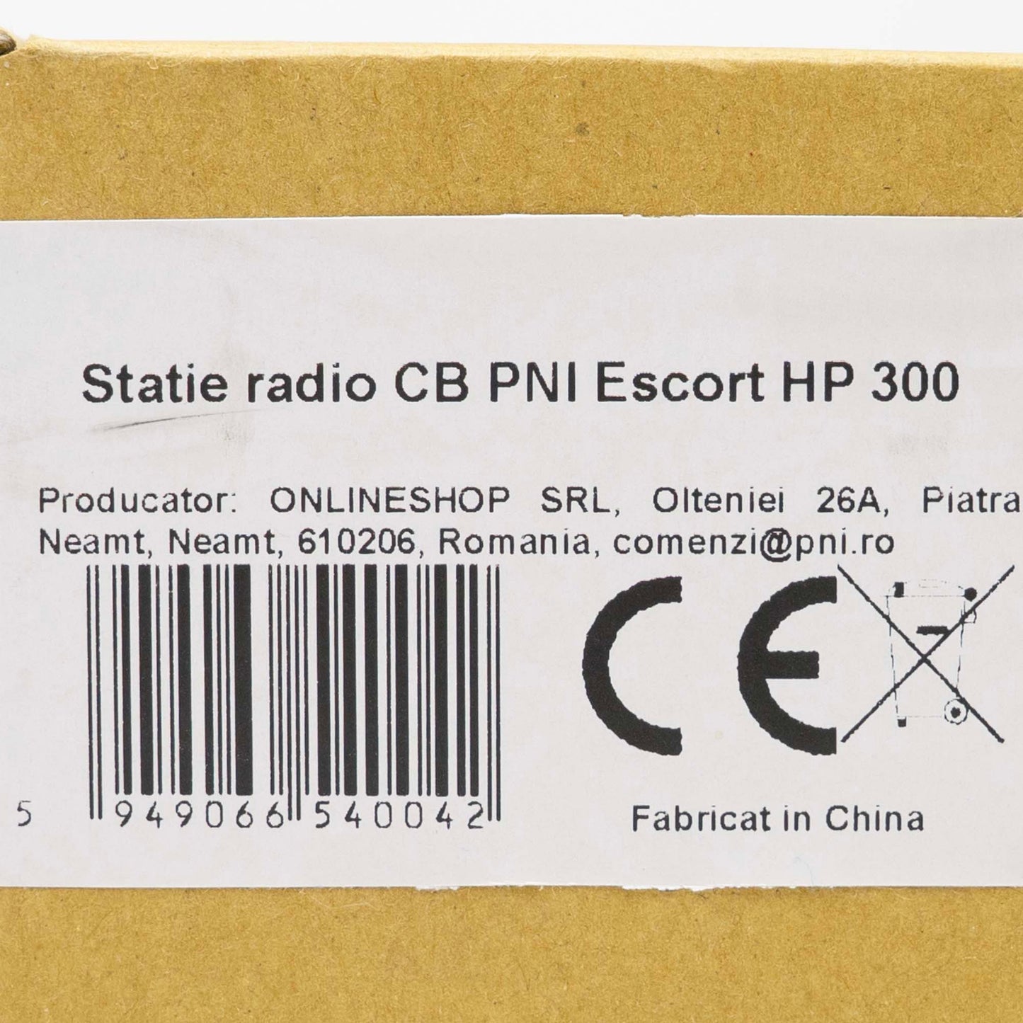 Statie radio CB Moonraker Alien-300 40CH, AM/FM, 4W, 12V, negru