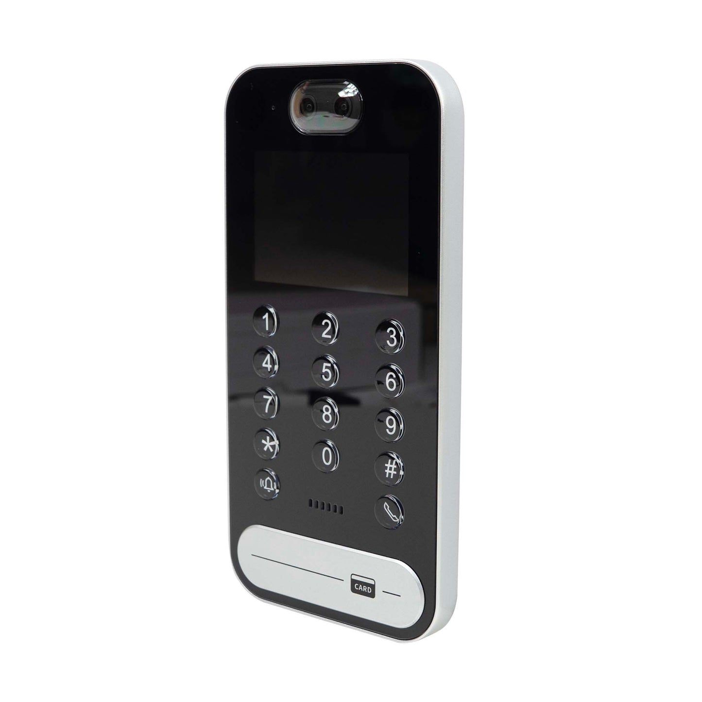 Unitate exterioara interfon video PNI UMS9000, ecran 3.5 inch, 2MP, recunoastere faciala, control din aplicatie, cititor de card inclus, iesire yala, compatibil cu unitate interioara interfon video PNI MS9000