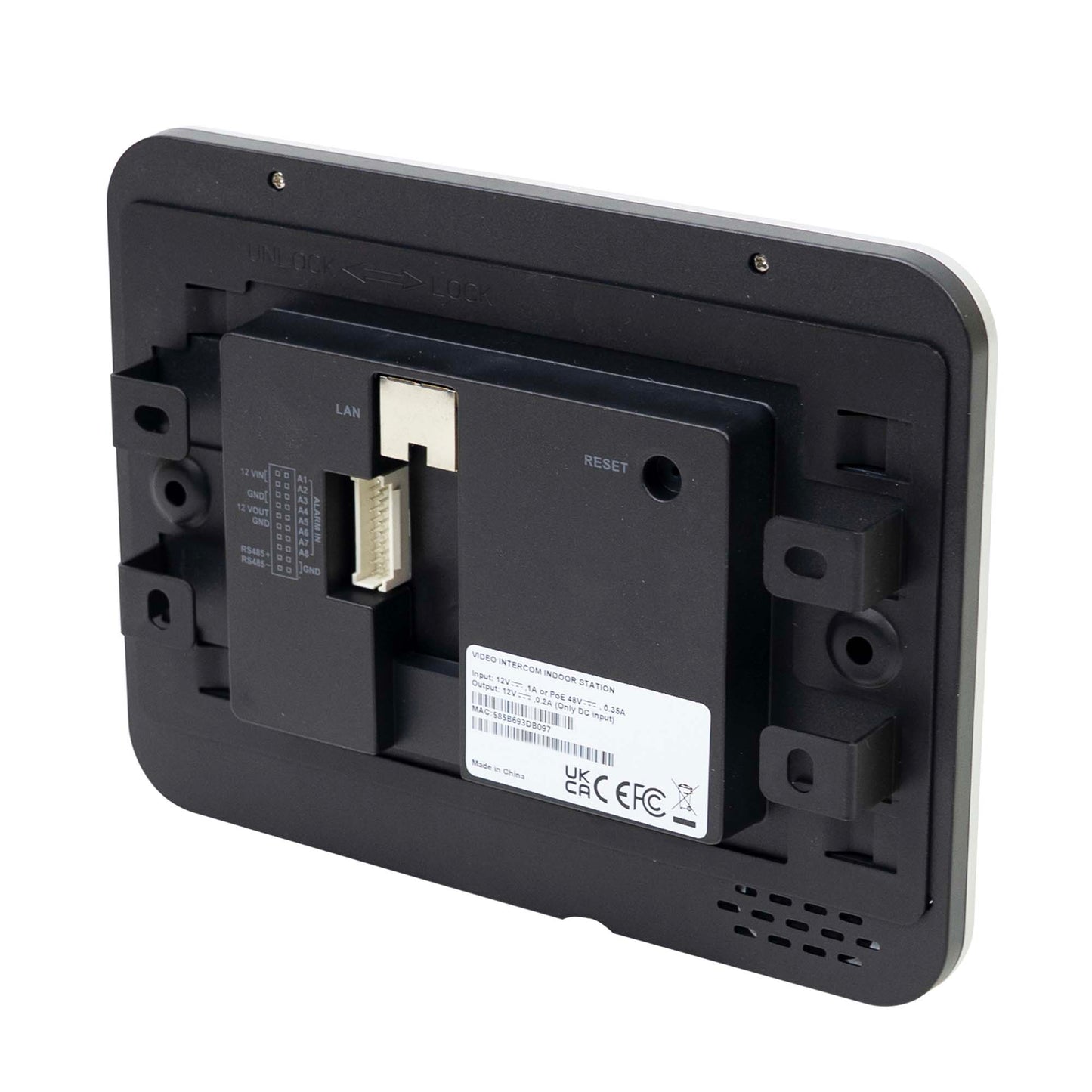 Unitate interioara interfon video PNI MS9000, monitor 7 inch, compatibil cu unitate exterioara PNI UMS9000