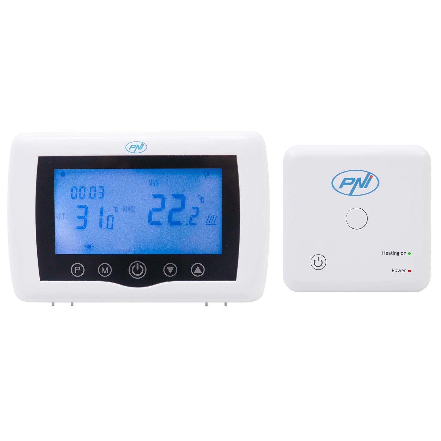 Termostat inteligent PNI CT36 fara fir, cu WiFi, control prin Internet, pentru centrale termice, APP TuyaSmart