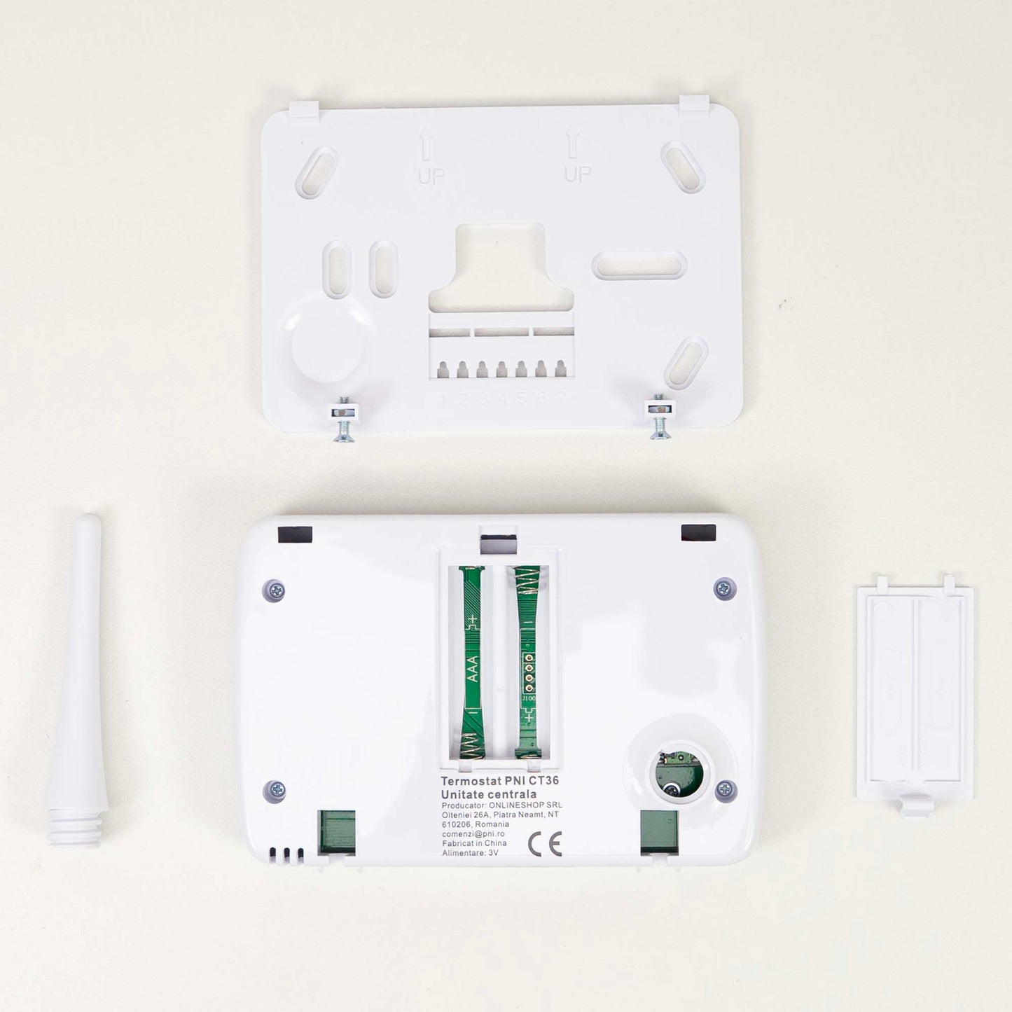 Termostat inteligent PNI CT36 fara fir, cu WiFi, control prin Internet, pentru centrale termice, APP TuyaSmart