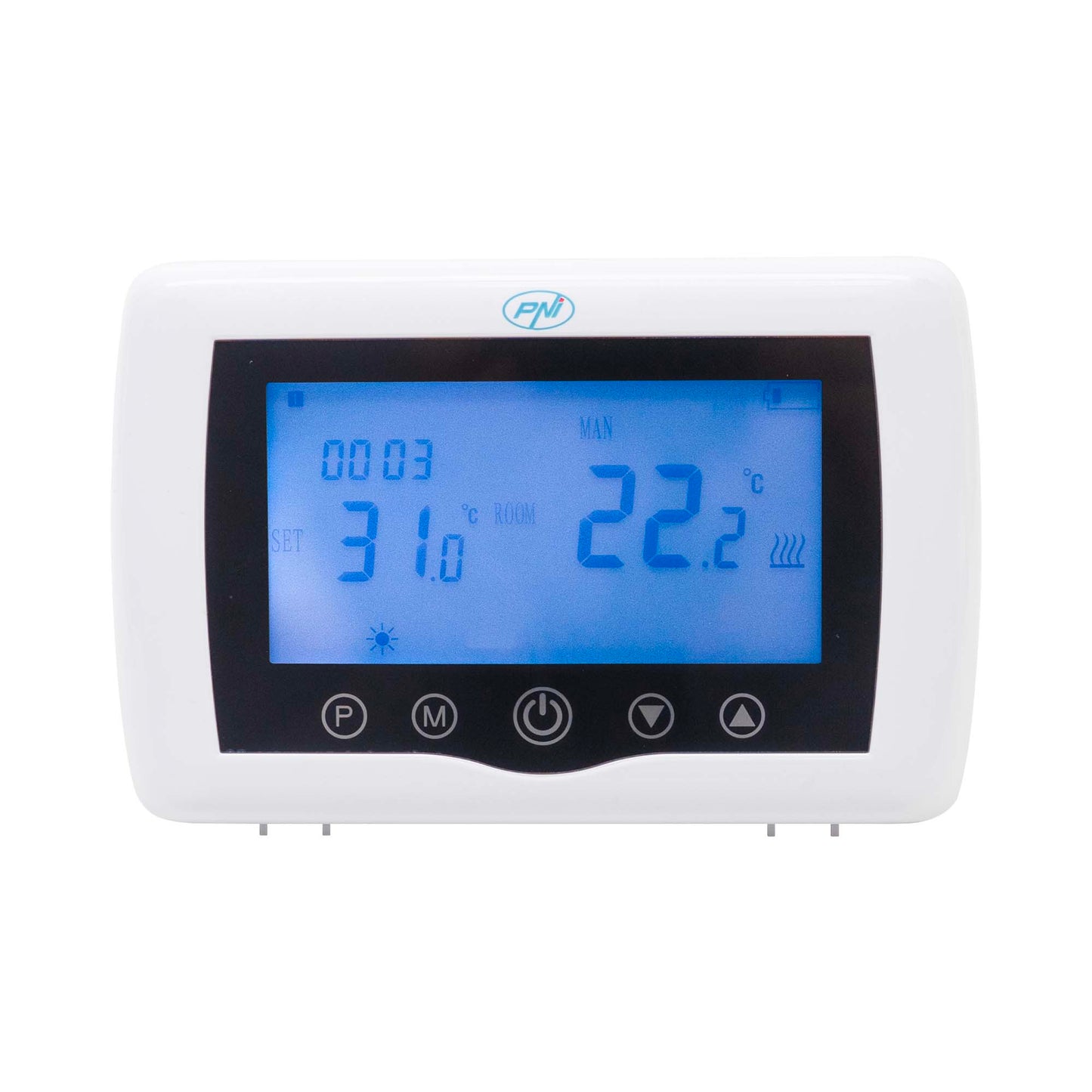Termostat inteligent PNI CT36 fara fir, cu WiFi, control prin Internet, pentru centrale termice, APP TuyaSmart