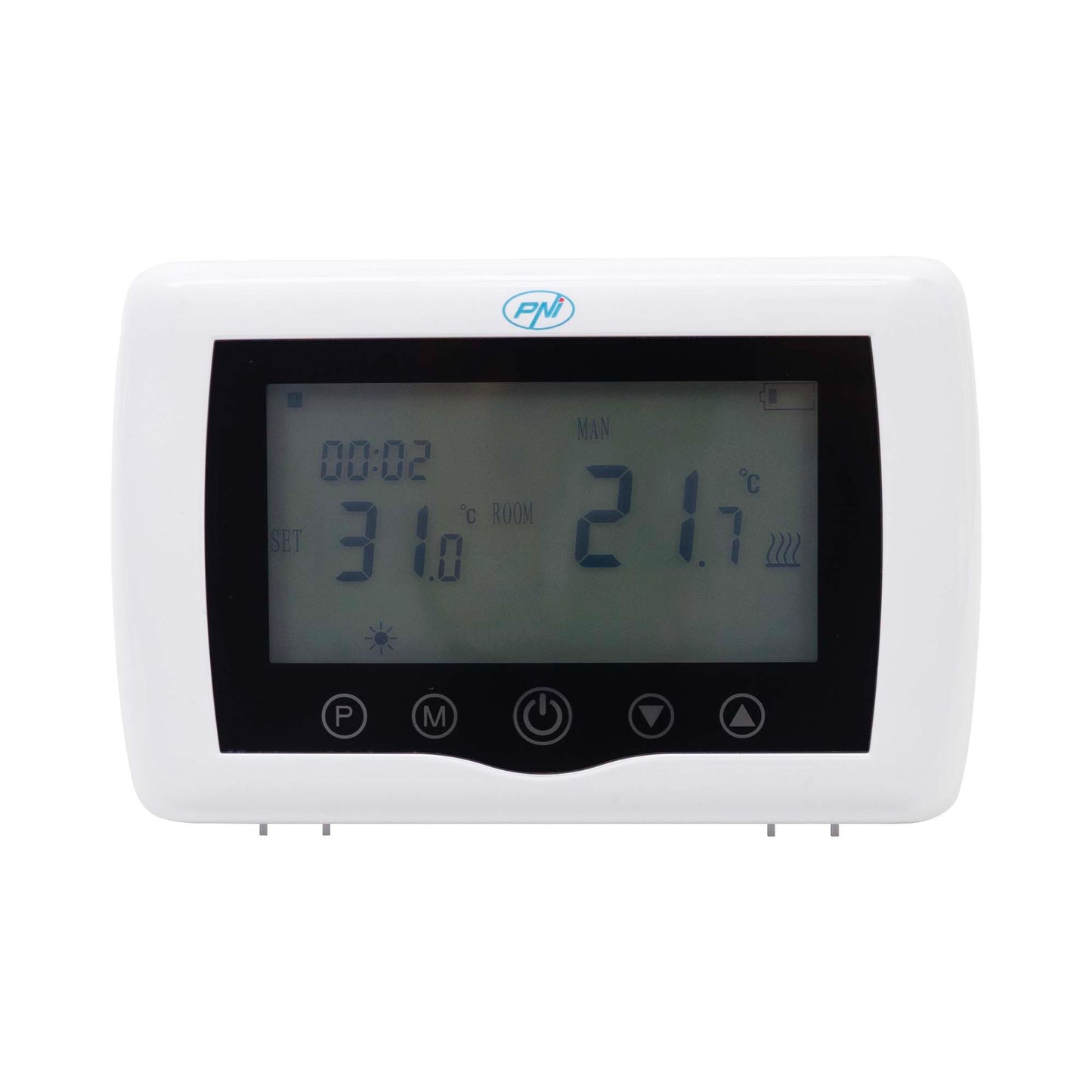 Termostat inteligent PNI CT36 fara fir, cu WiFi, control prin Internet, pentru centrale termice, APP TuyaSmart