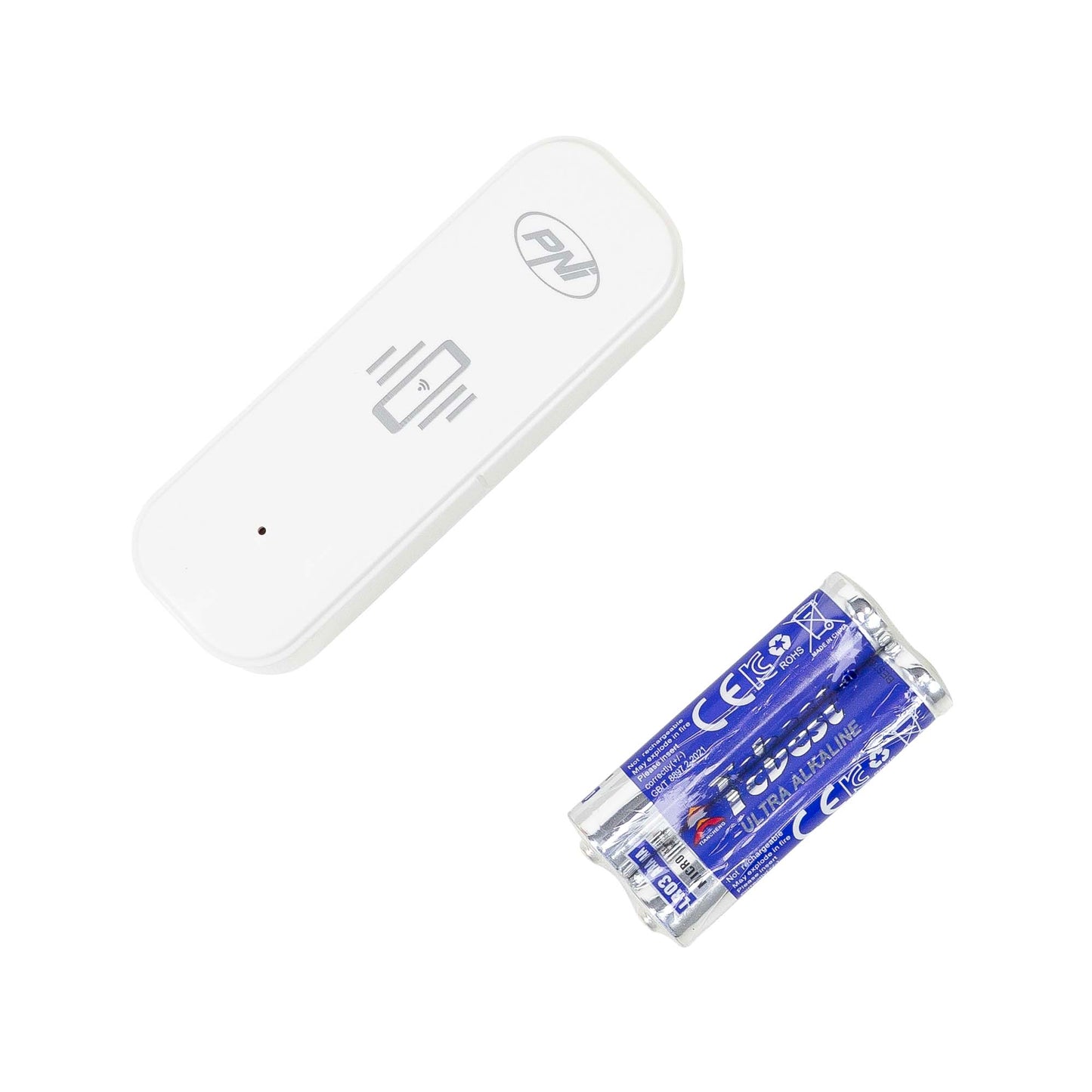Senzor de vibratie PNI SafeHouse HS501 cu Wi-Fi, compatibil aplicatia Tuya, alimentare 3V