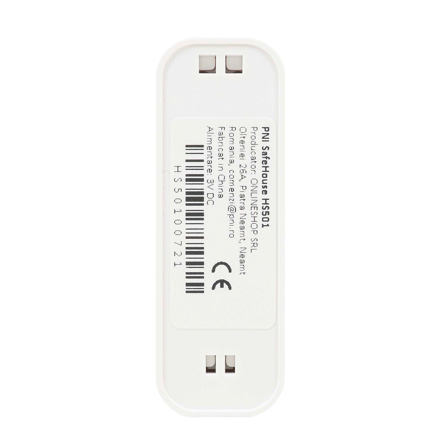 Senzor de vibratie PNI SafeHouse HS501 cu Wi-Fi, compatibil aplicatia Tuya, alimentare 3V