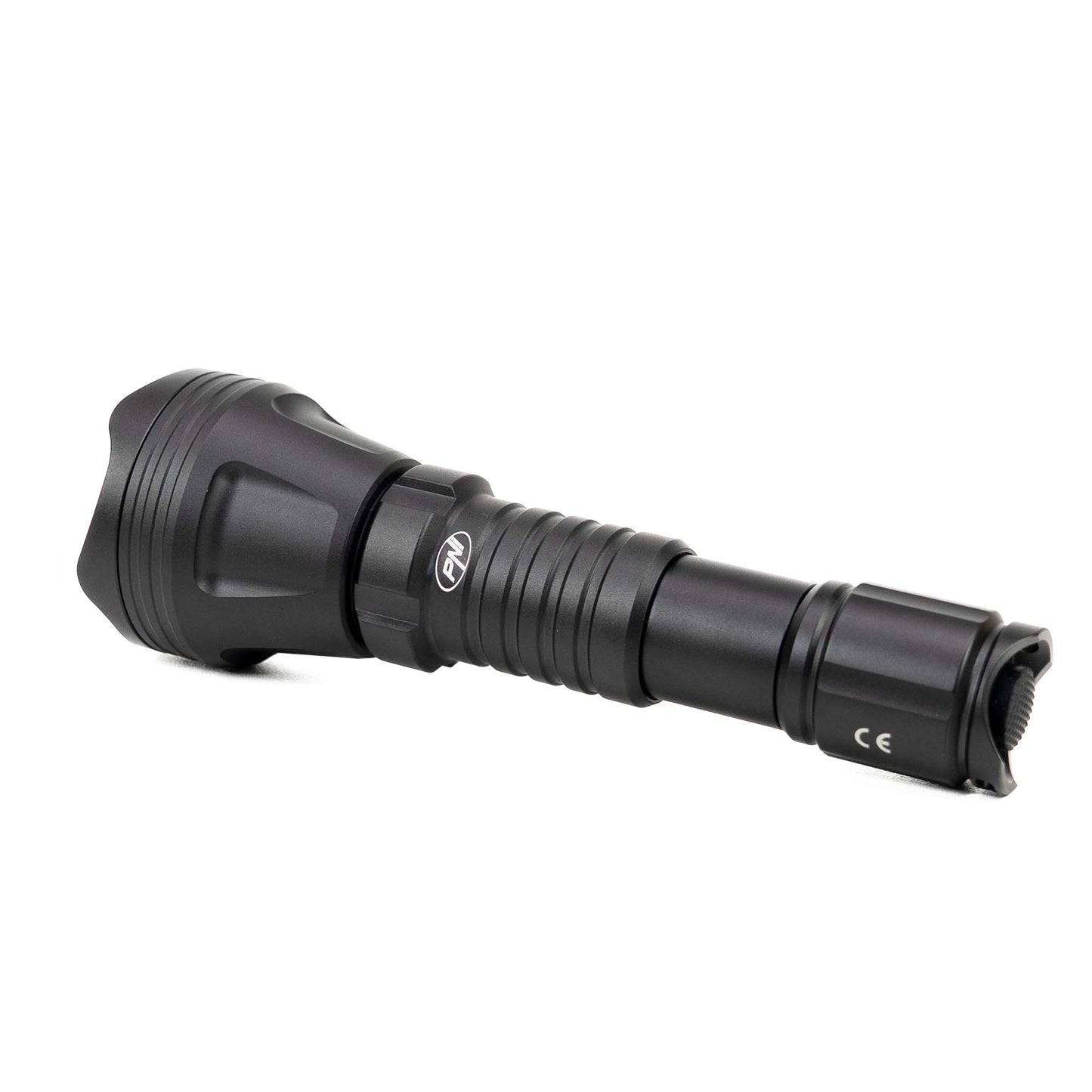 Lanterna PNI Adventure FBG158 cu LED, lumina verde, distanta 650 m, functie zoom si dimming, acumulator 18650 3000mAh si incarcator inclus, IP68, negru