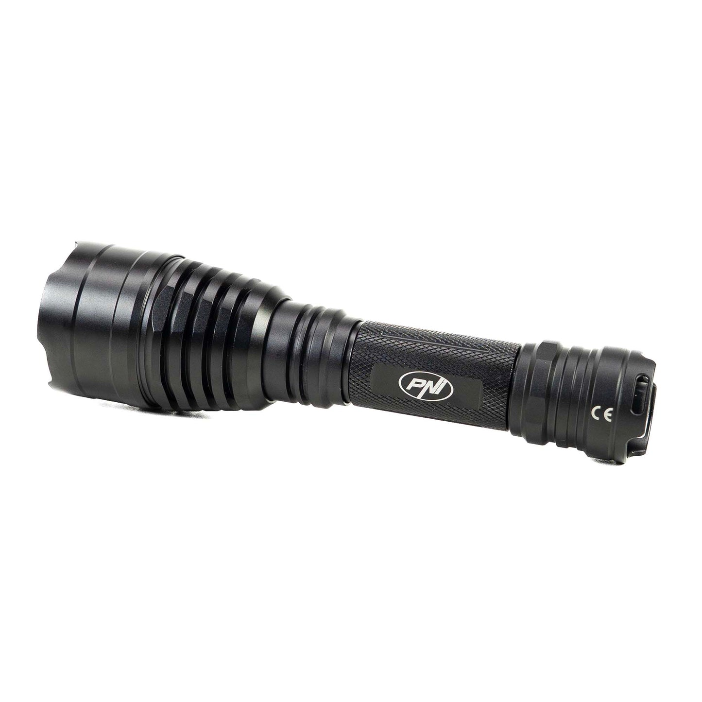 Lanterna PNI Adventure FBW58 cu LED, lumina alba, distanta 650 m, 1000lm, acumulator 18650 3000mAh si incarcator inclus, negru
