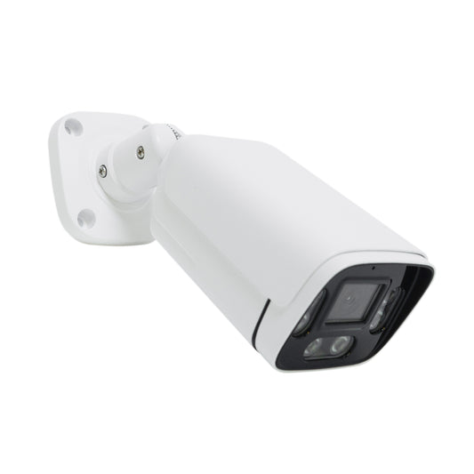 Camera supraveghere video PNI IP7728 8MP, 4mm, 6 LED-uri, D-WDR, ONVIF, 12V, pentru exterior, alb