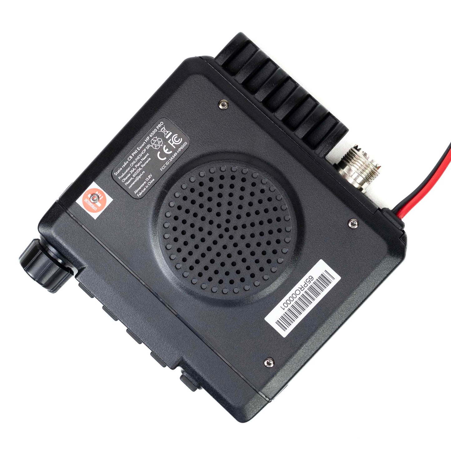 Statie radio CB PNI Escort HP 6500 PRO, multi-standard, VOX, NRC, 4W, AM-FM, 12V, SQ, ASQ, mufa de bricheta inclusa