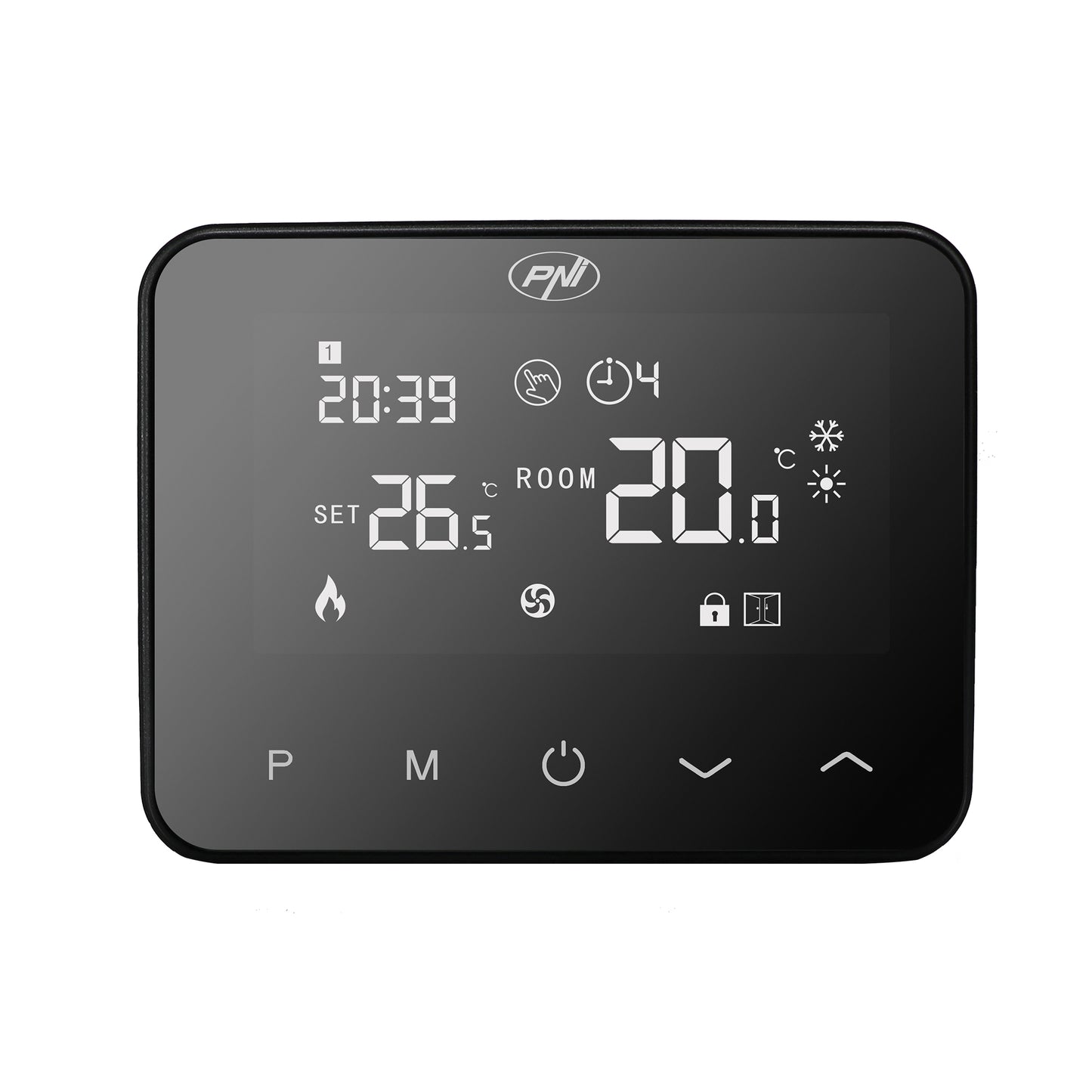 Termostat inteligent PNI CT41S fara fir, cu Wi-Fi, pentru centrale termice, control prin Tuya Smart