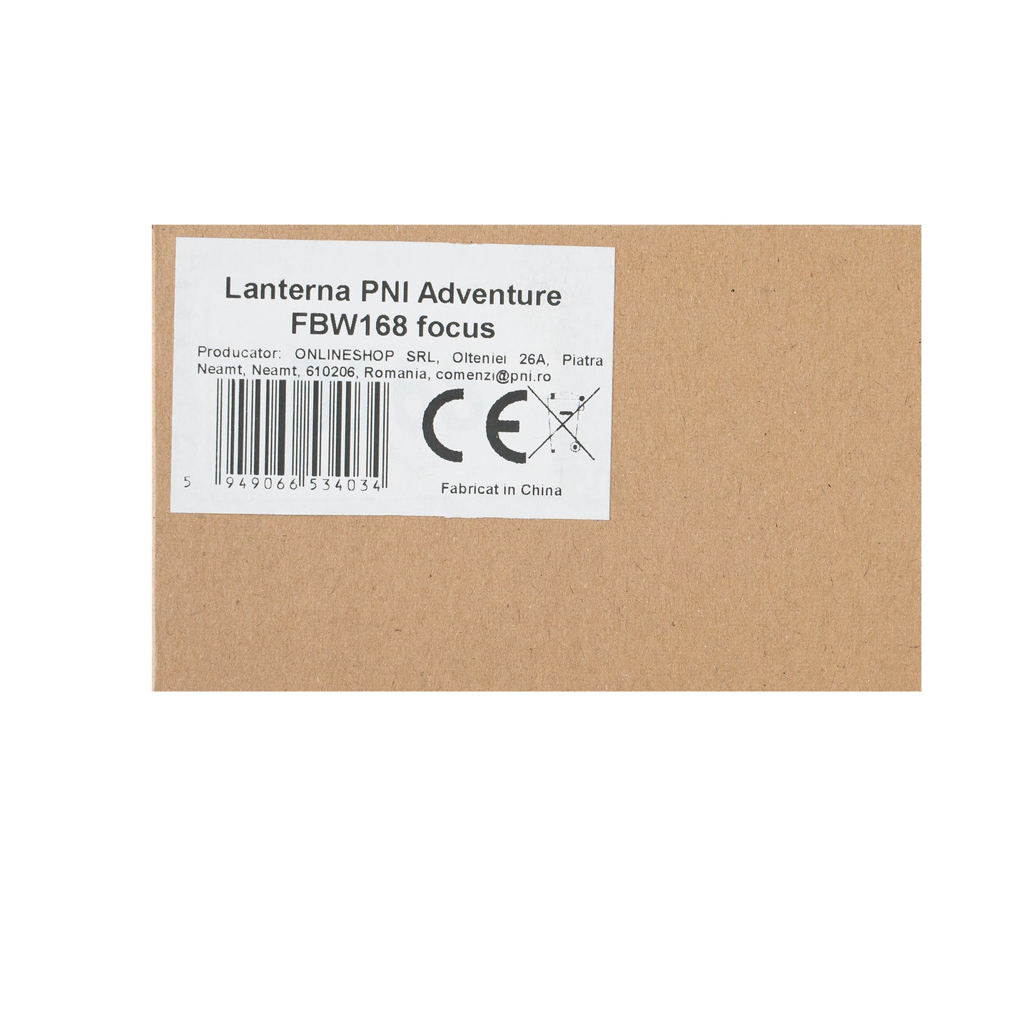 Lanterna PNI Adventure FBW168 10W 750lm, distanta pana la 450m, cu focus, acumulator 18650 3000mAh