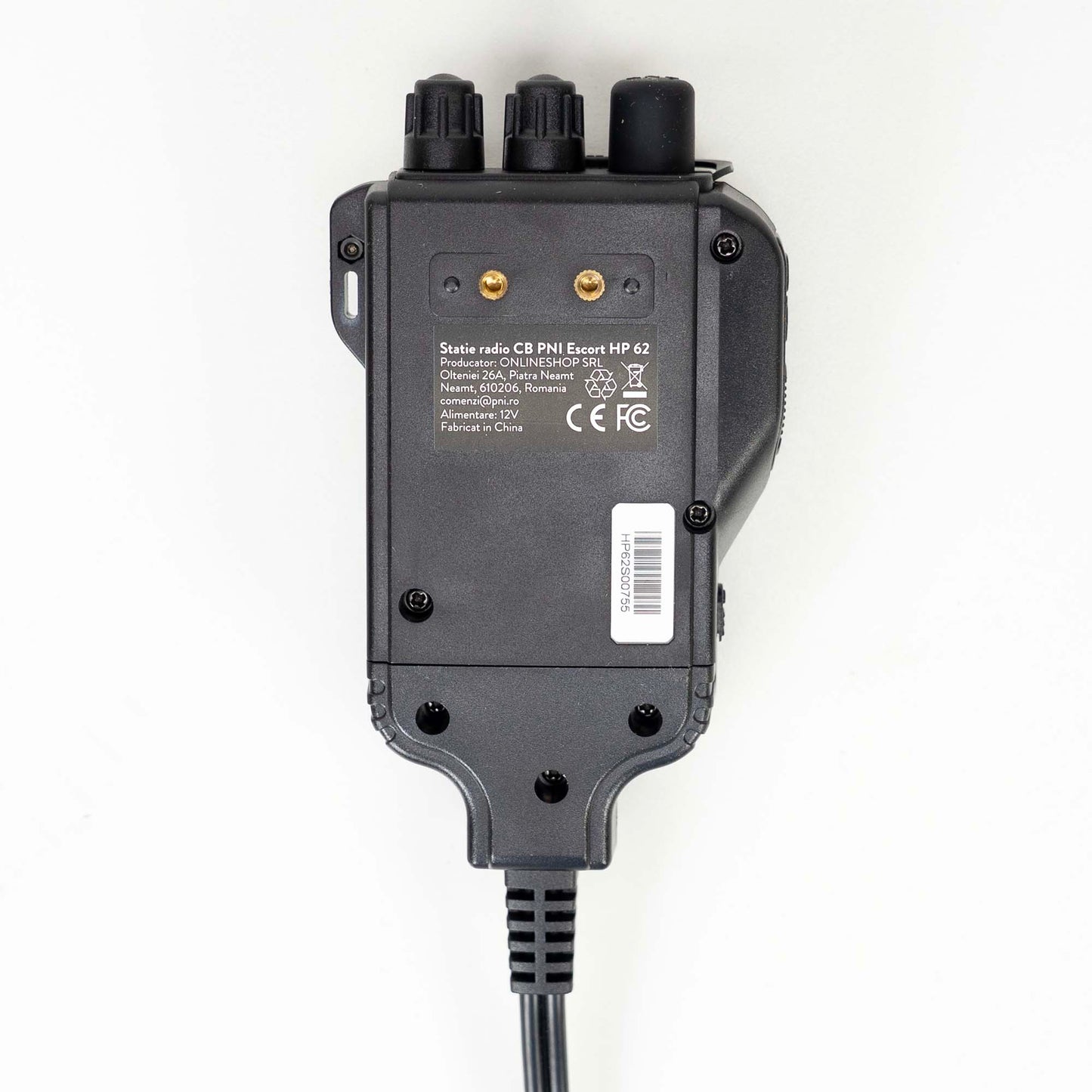 Statie radio CB portabila PNI Escort HP 62, multi standard, 4W, 12V, AM-FM, ASQ reglabil pe 5 niveluri, RF Gain pe 9 niveluri, Dual Watch, Scan, Lock