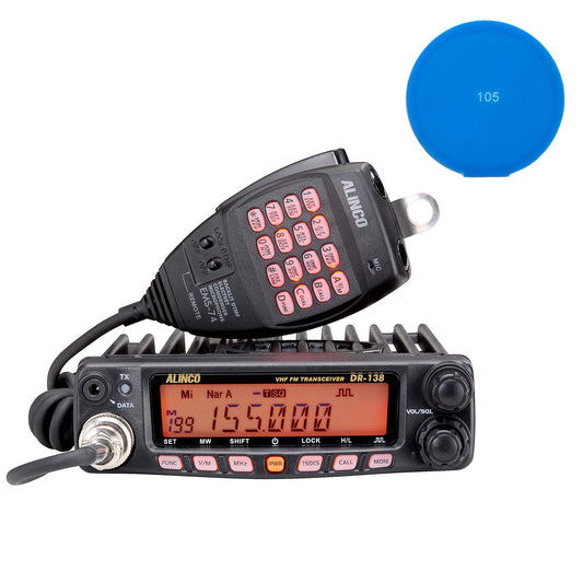 Kit Statie radio VHF PNI Alinco DR-138HE 144-146MHz, 200 canale, DMTF, 12V + Cadou Sticky Pad Blue