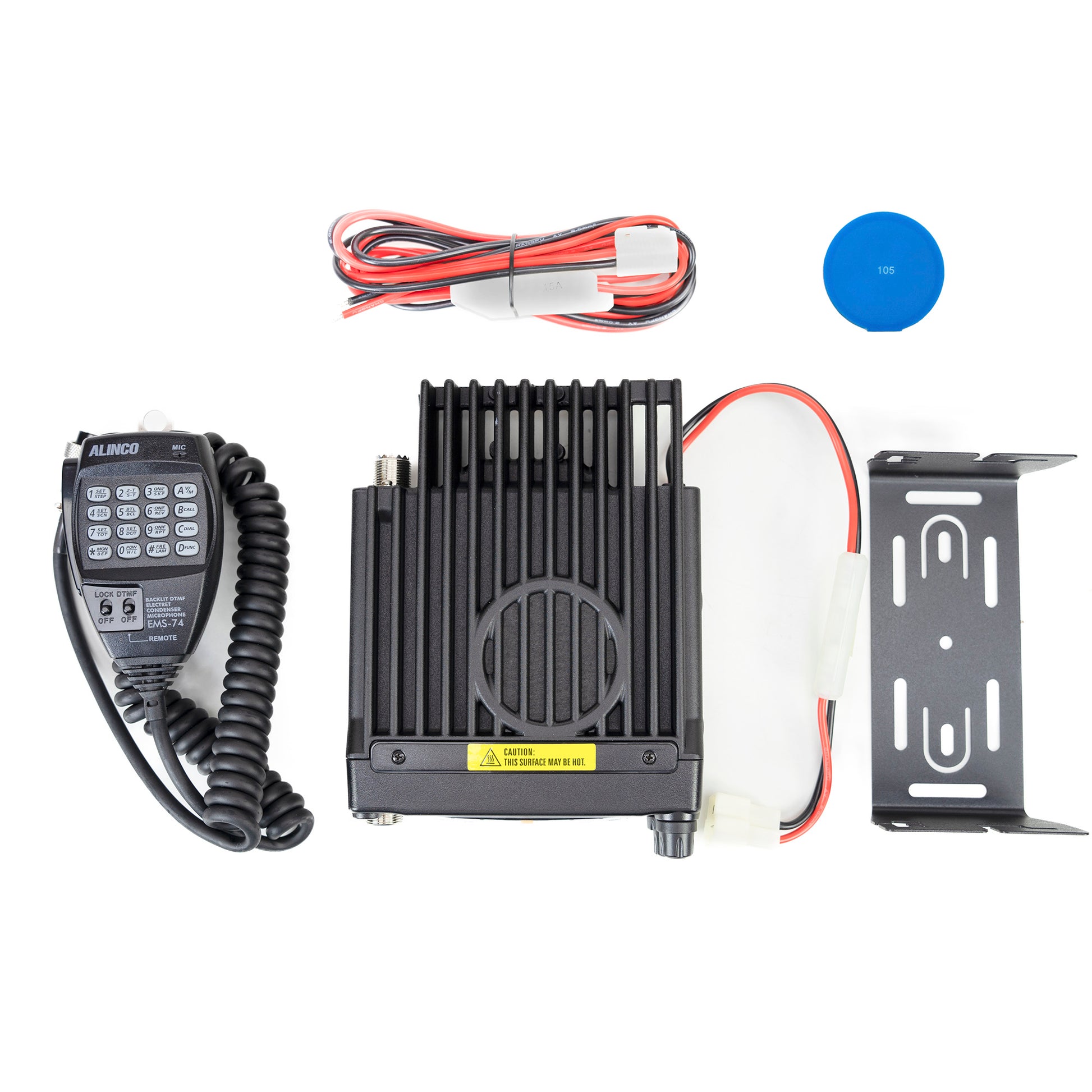Kit Statie radio VHF PNI Alinco DR-138HE 144-146MHz, 200 canale, DMTF, 12V + Cadou Sticky Pad Blue