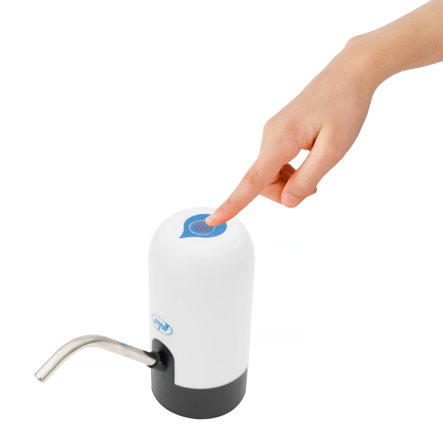 Pompa electrica pentru bidon de apa PNI WD100 incarcare prin micro USB, acumulator 800 mAh, putere 4W