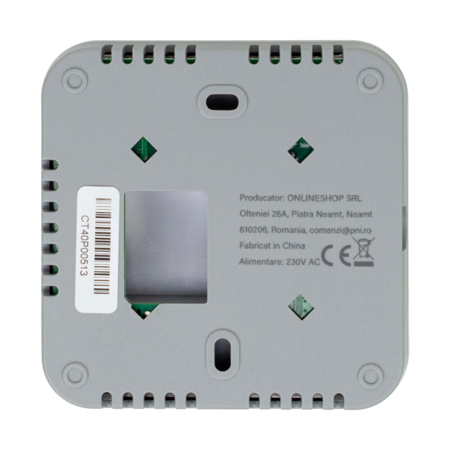 Termostat inteligent PNI CT40 PRO fara fir, cu WiFi, pentru centrale termice, 4 programe zilnice, mod manual, mod economic, control prin Tuya Smart