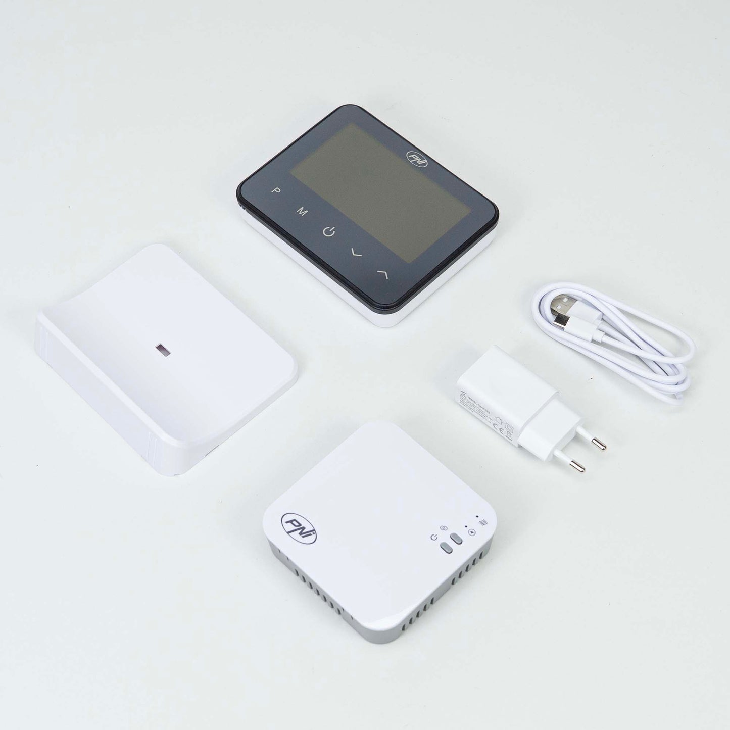 Termostat inteligent PNI CT40 PRO fara fir, cu WiFi, pentru centrale termice, 4 programe zilnice, mod manual, mod economic, control prin Tuya Smart