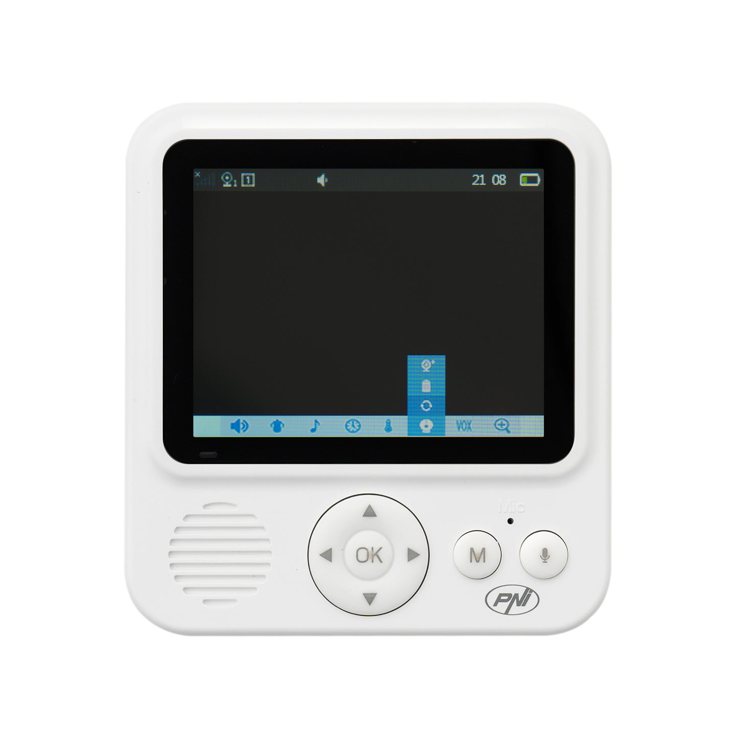 Video Baby Monitor PNI BM280 ecran 2.8 inch wireless 2.4 GHz, senzor temperatura, VOX, vedere nocturna, functie zoom, cantece de leagan
