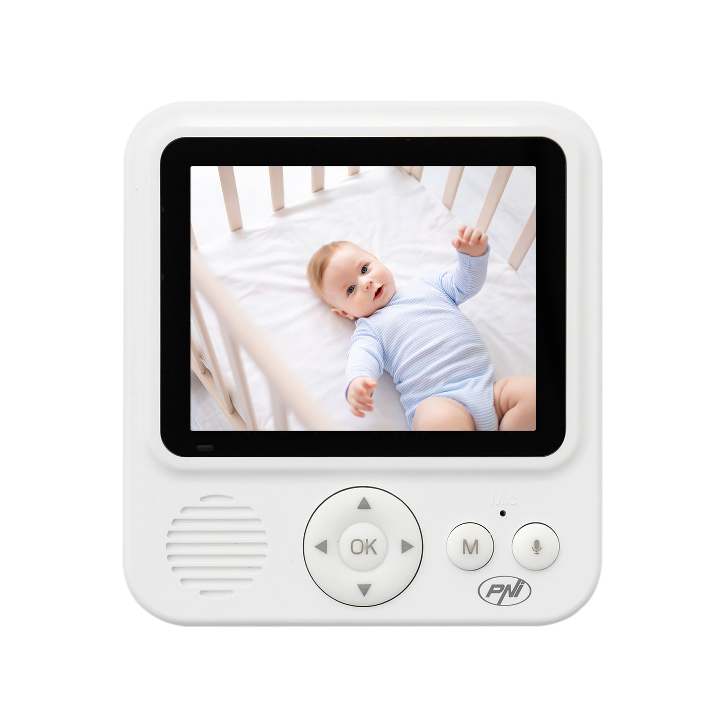 Video Baby Monitor PNI BM280 ecran 2.8 inch wireless 2.4 GHz, senzor temperatura, VOX, vedere nocturna, functie zoom, cantece de leagan