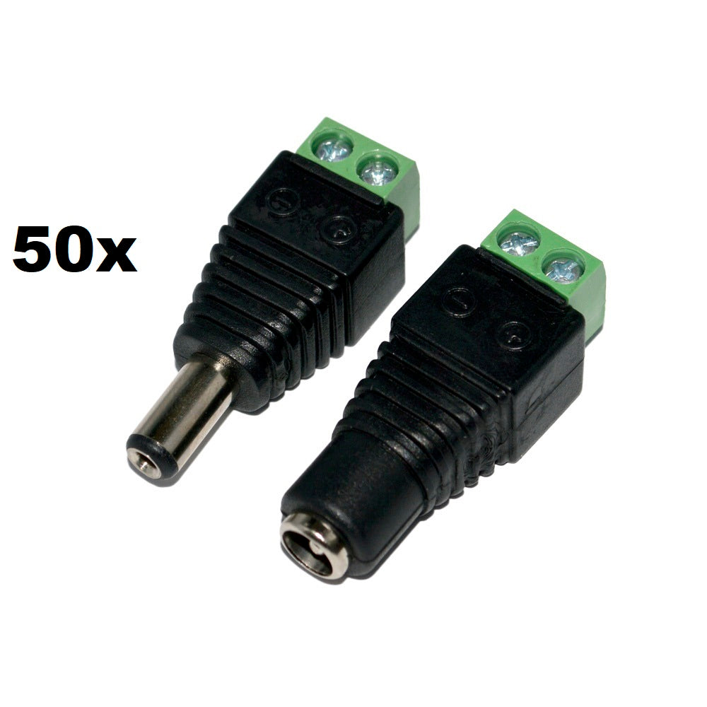 Set 50 buc Mufe alimentare mama/tata PNI M02 pentru sisteme de supraveghere