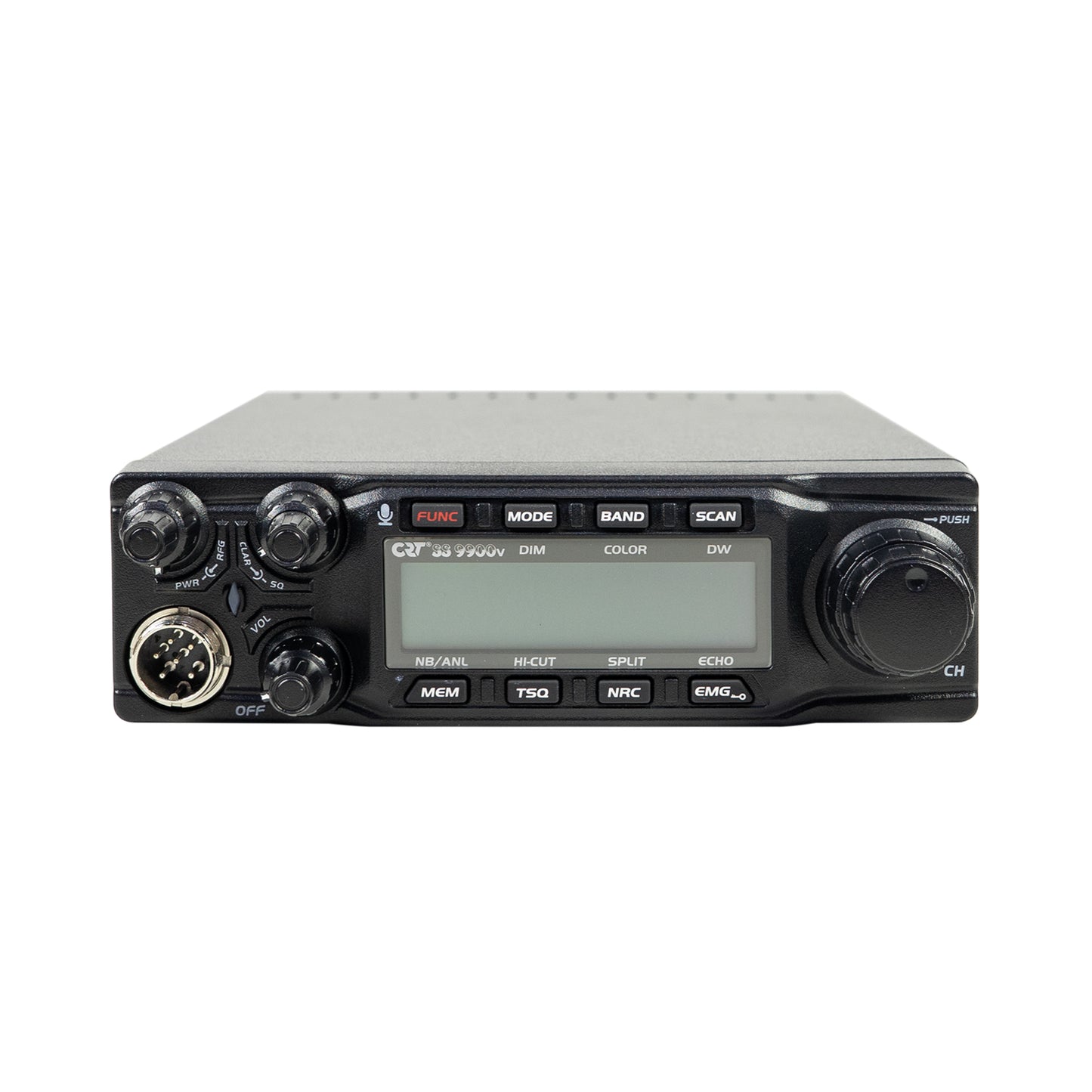 Statie radioamatori CRT SS 9900V AM, FM, LSB, USB, CW 28-29.7Mhz, ASQ, DTMF, Roger Beep, 12V, CTCSS, DCS, programabila AM: 80W, FM: 50W, SSB: 80W PEP